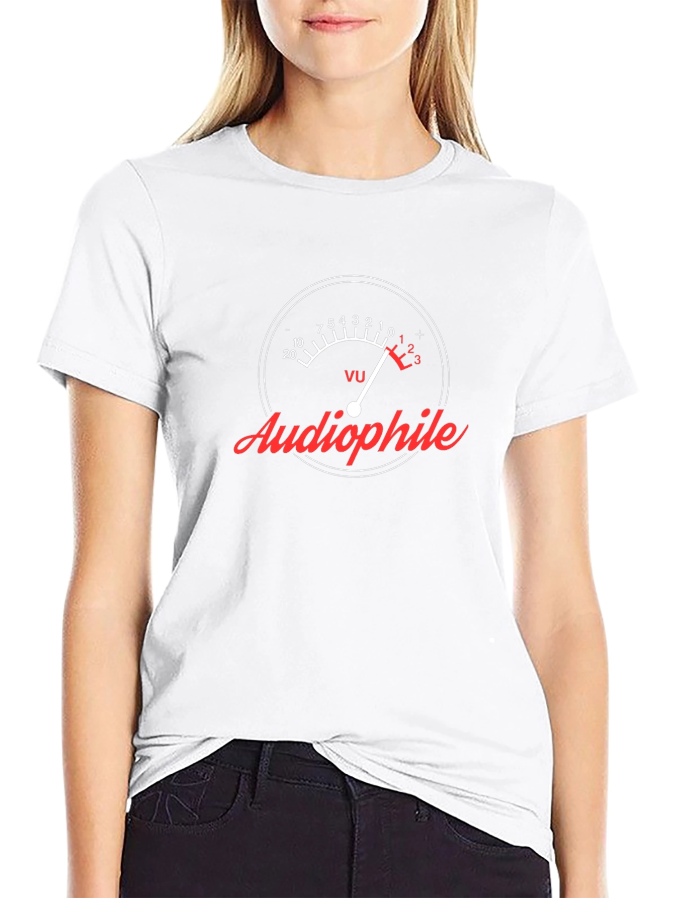 Audiophile VU Meter Graphic Tee - Black Cotton T-Shirt