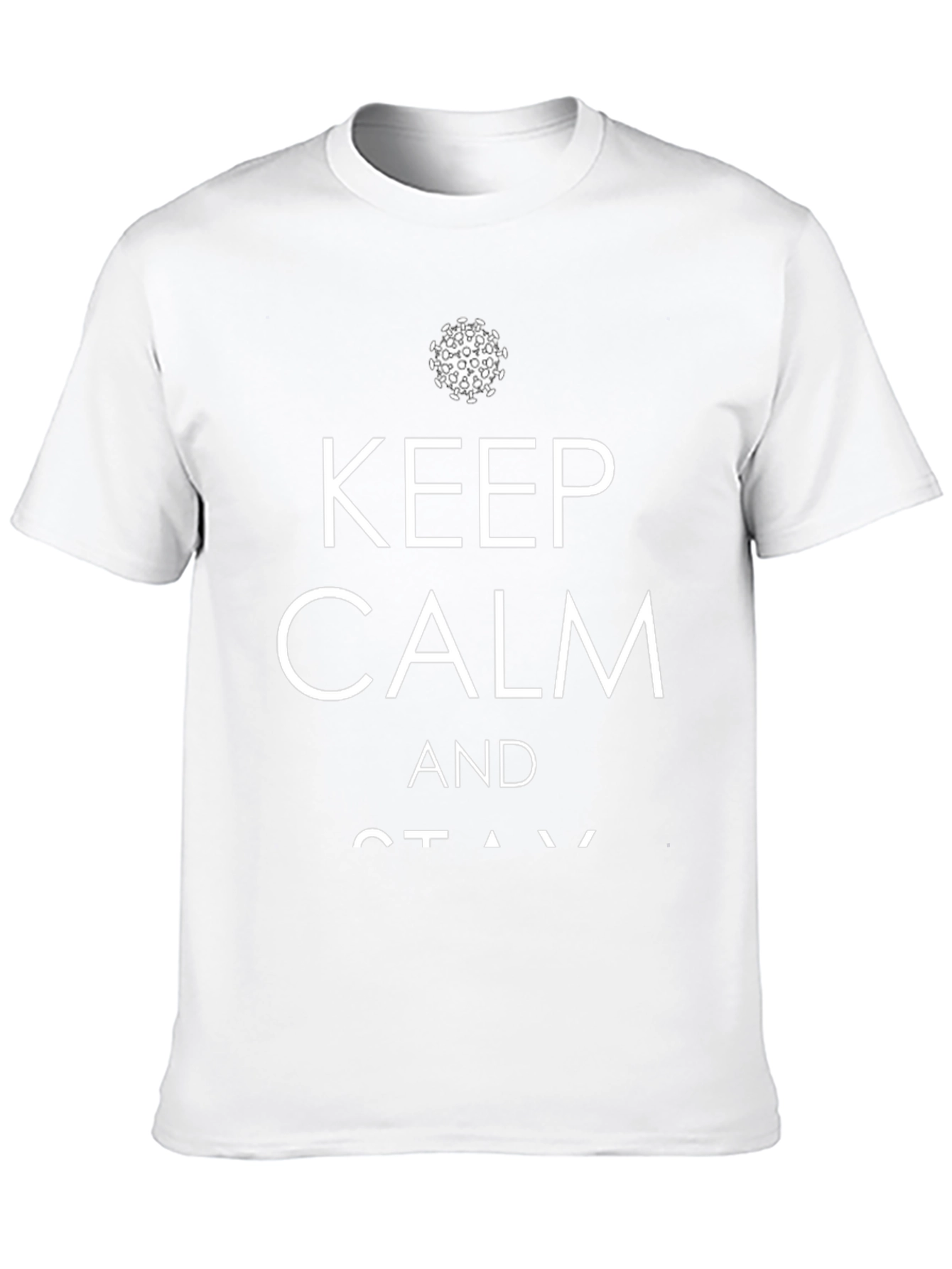 Keep Calm Stay Safe Graphic T-Shirt - Black