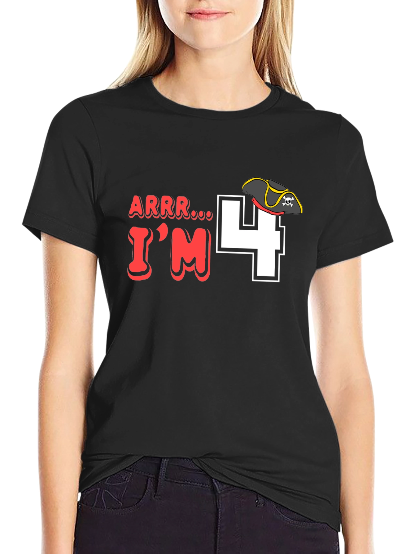 Arrr Im 4 Pirate Birthday T-Shirt