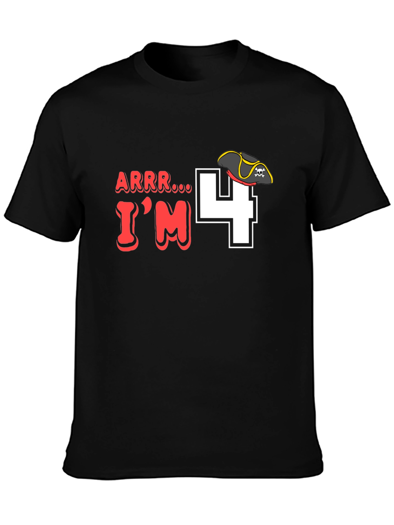 Arrr Im 4 Pirate Birthday T-Shirt