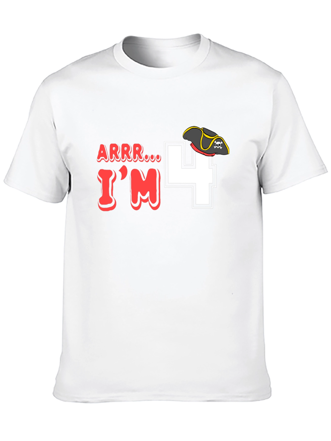 Arrr Im 4 Pirate Birthday T-Shirt