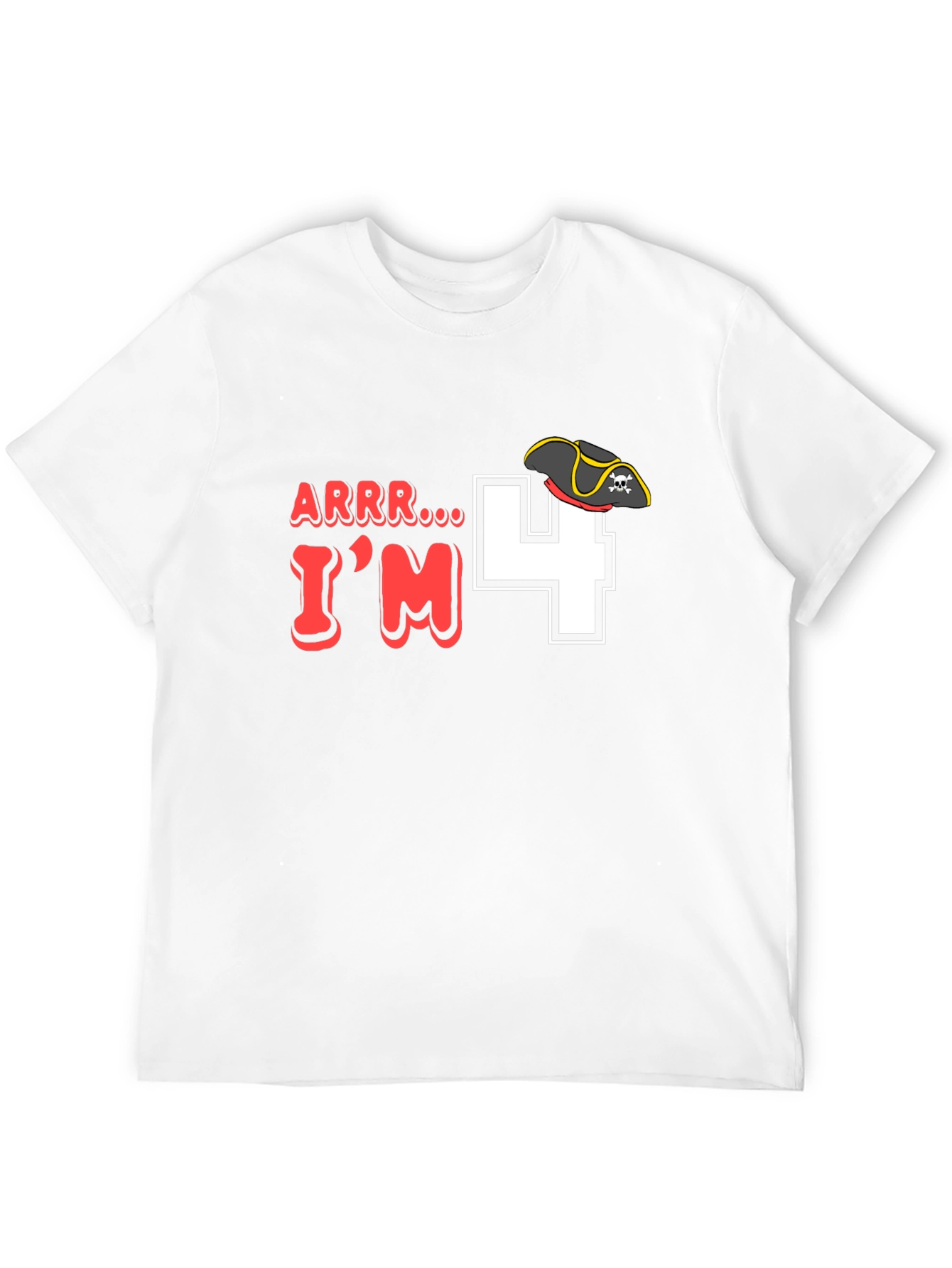 Arrr Im 4 Pirate Birthday T-Shirt