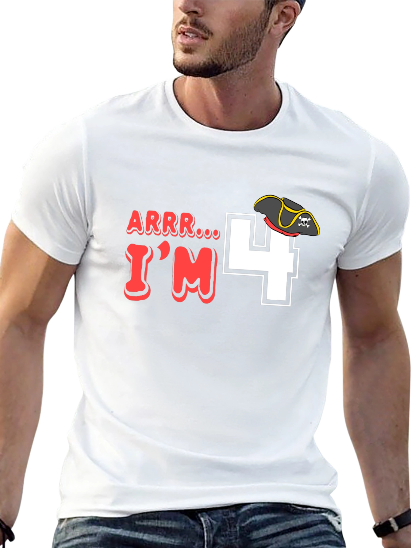 Arrr Im 4 Pirate Birthday T-Shirt