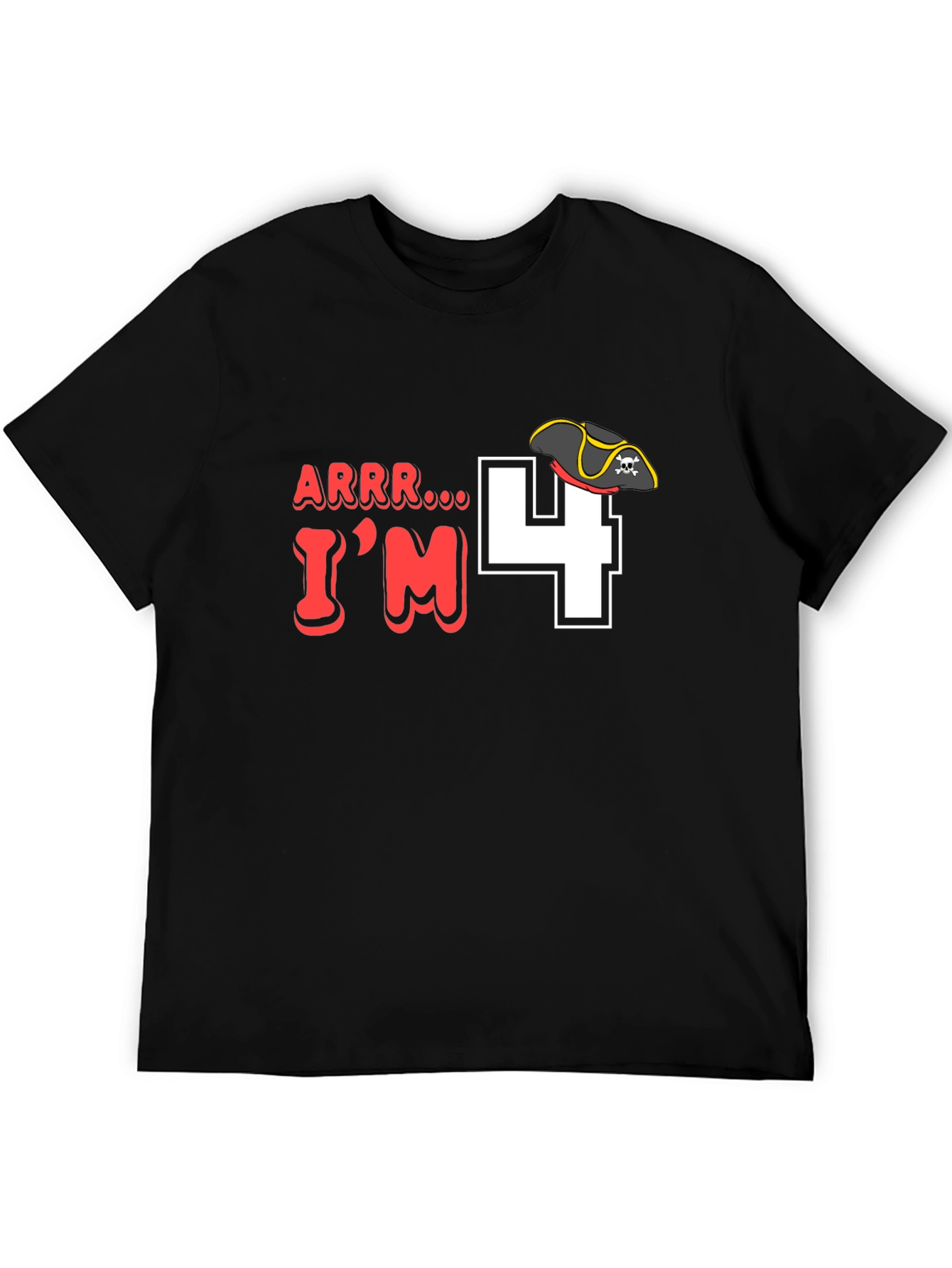 Arrr Im 4 Pirate Birthday T-Shirt