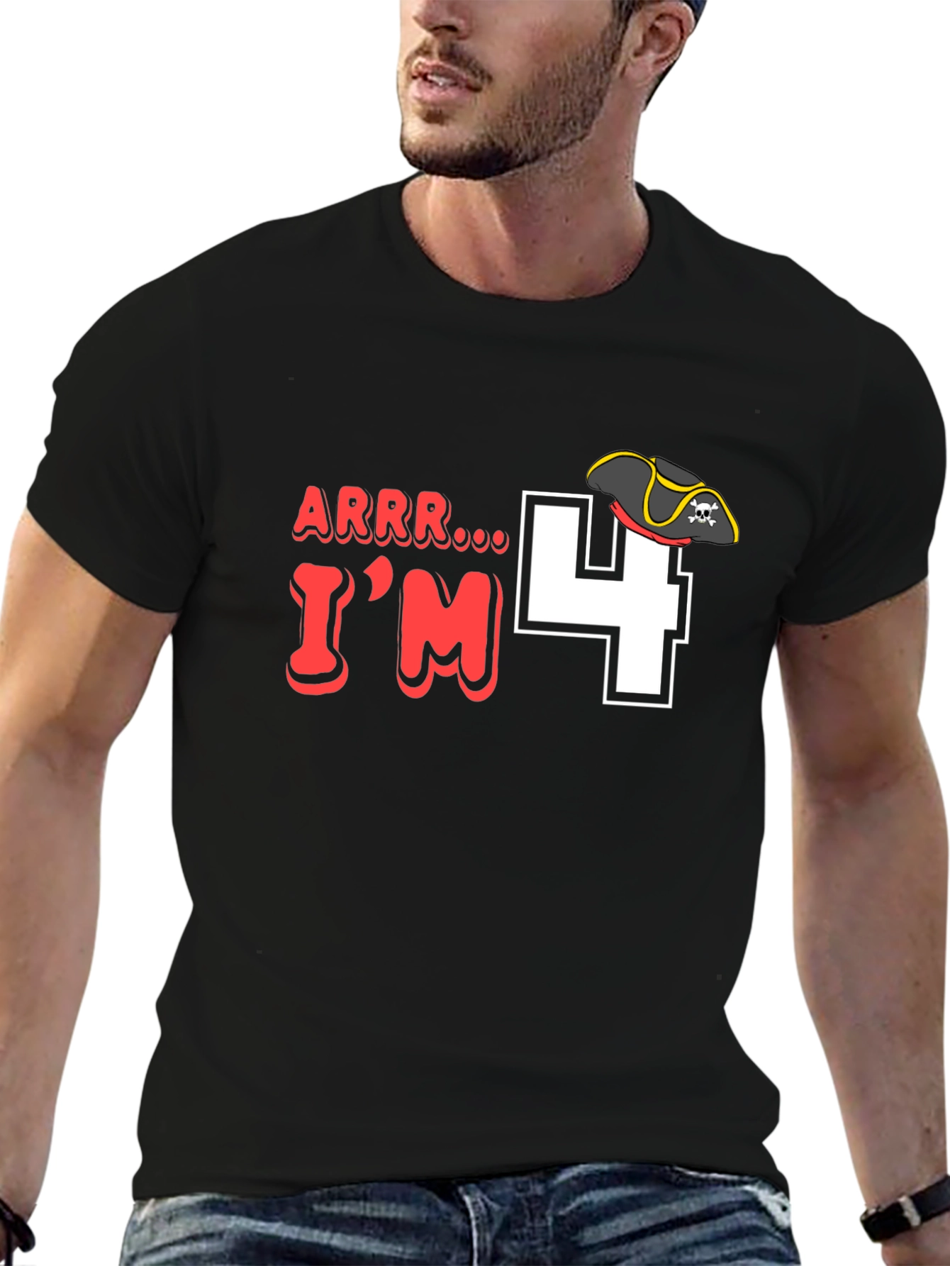 Arrr Im 4 Pirate Birthday T-Shirt