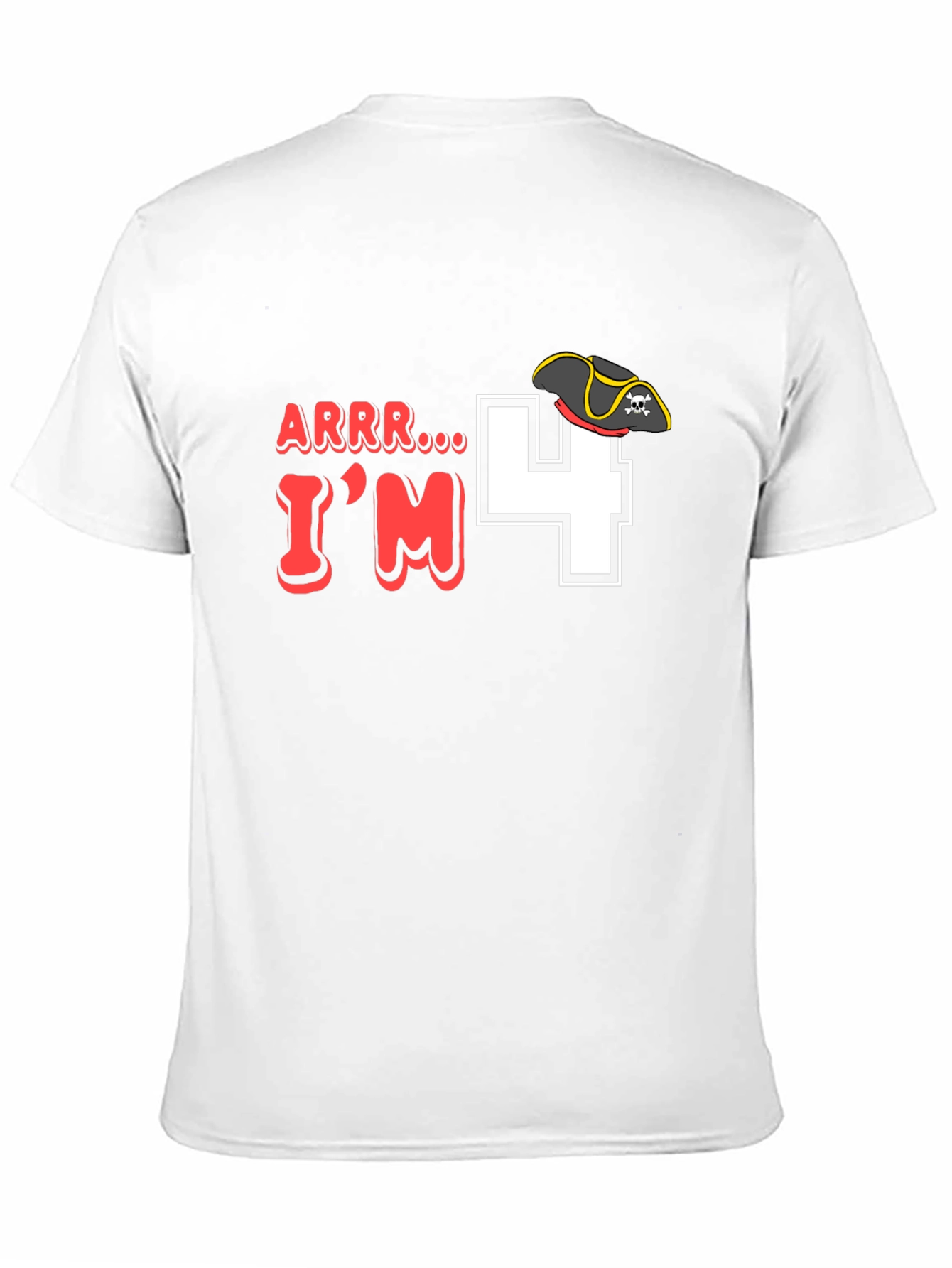 Arrr Im 4 Pirate Birthday T-Shirt