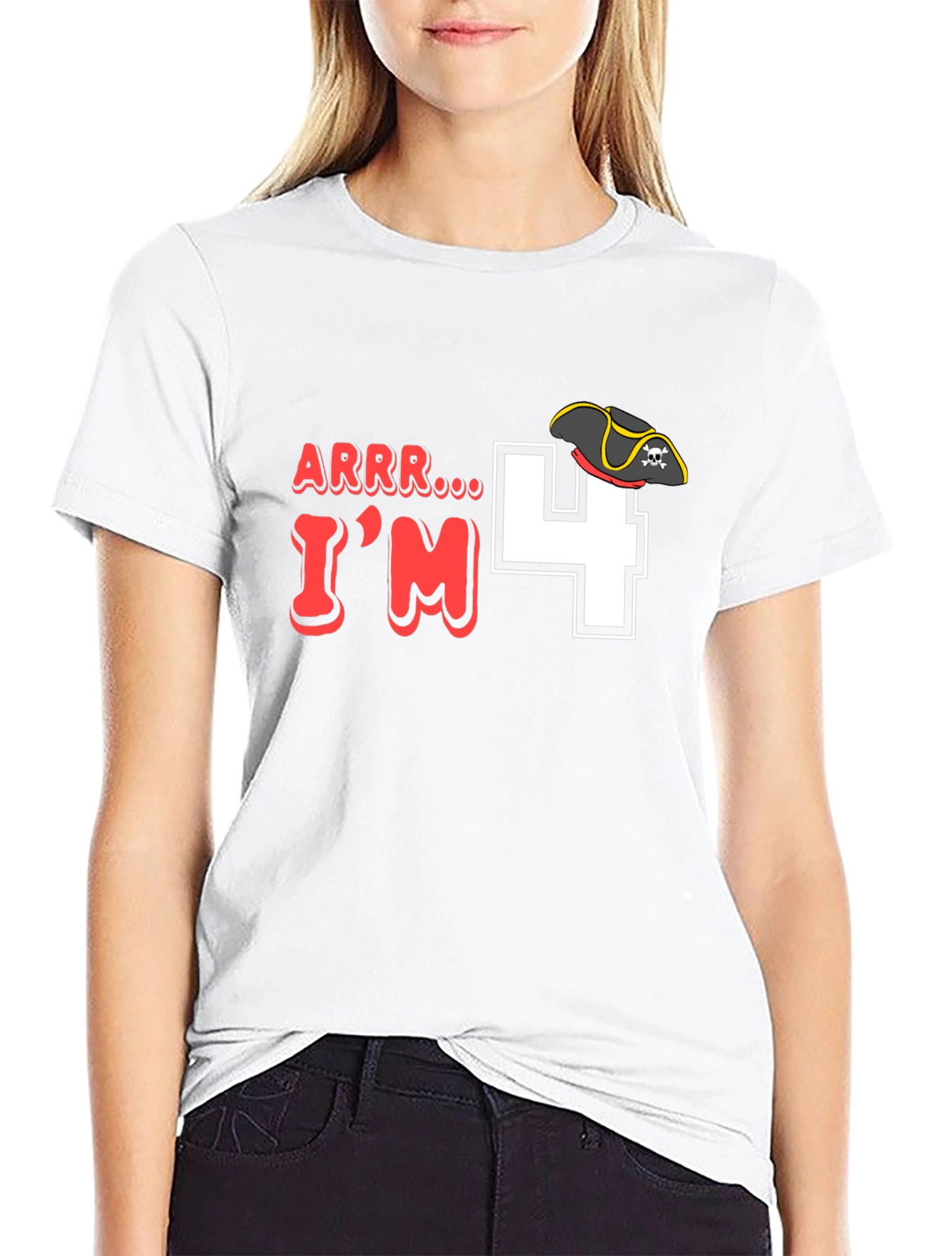 Arrr Im 4 Pirate Birthday T-Shirt