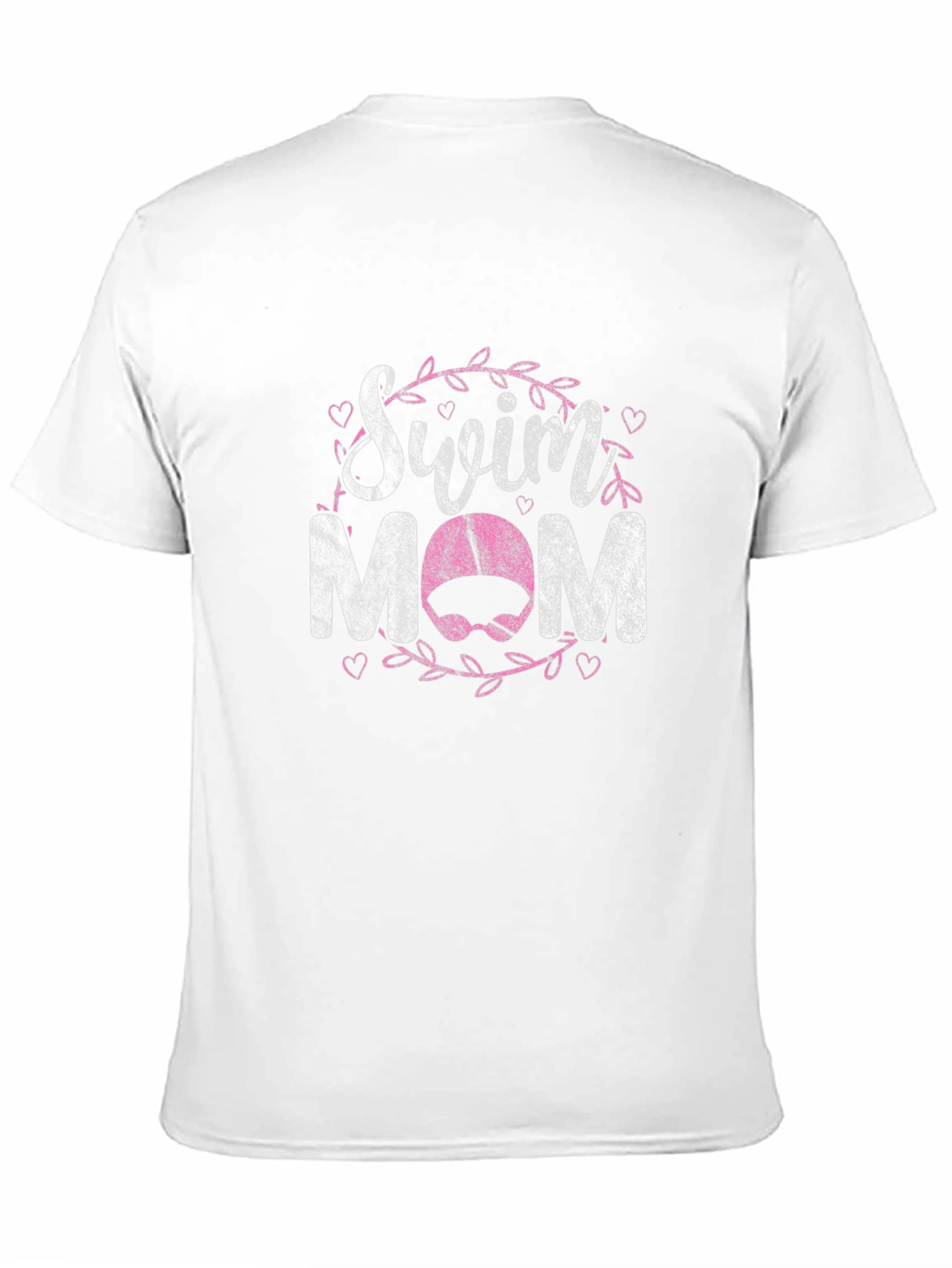 Swim Mom Graphic T-Shirt - Black Cotton Blend