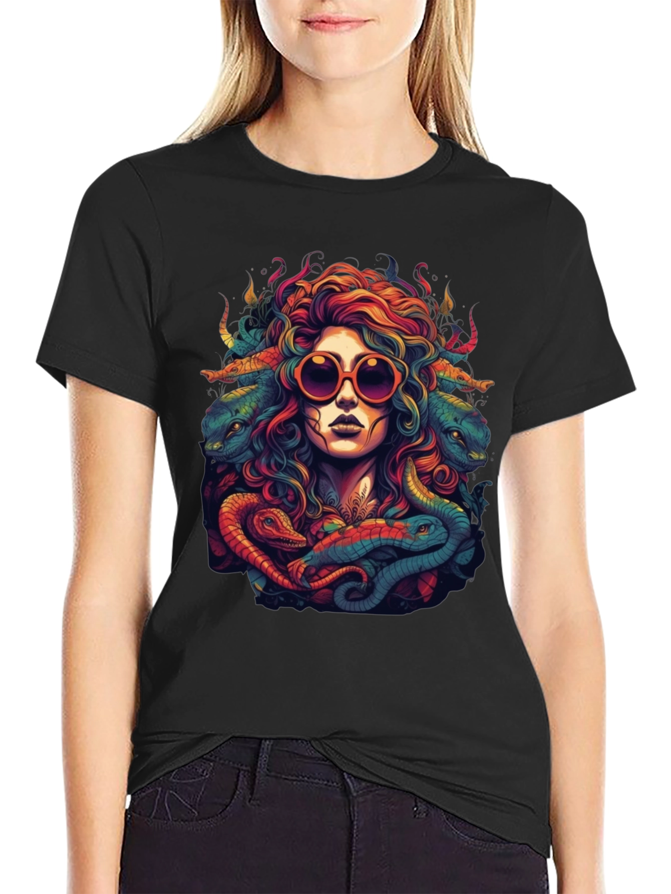 Medusa Graphic Tee - Retro Style