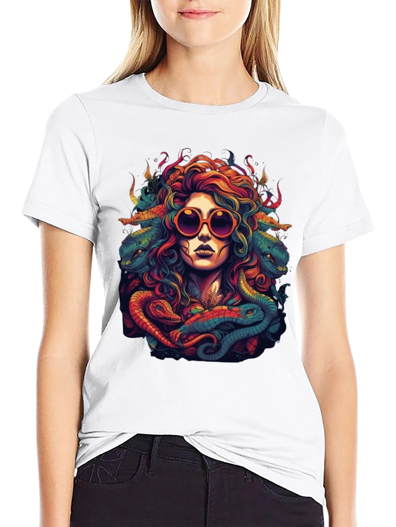 Medusa Graphic Tee - Retro Style