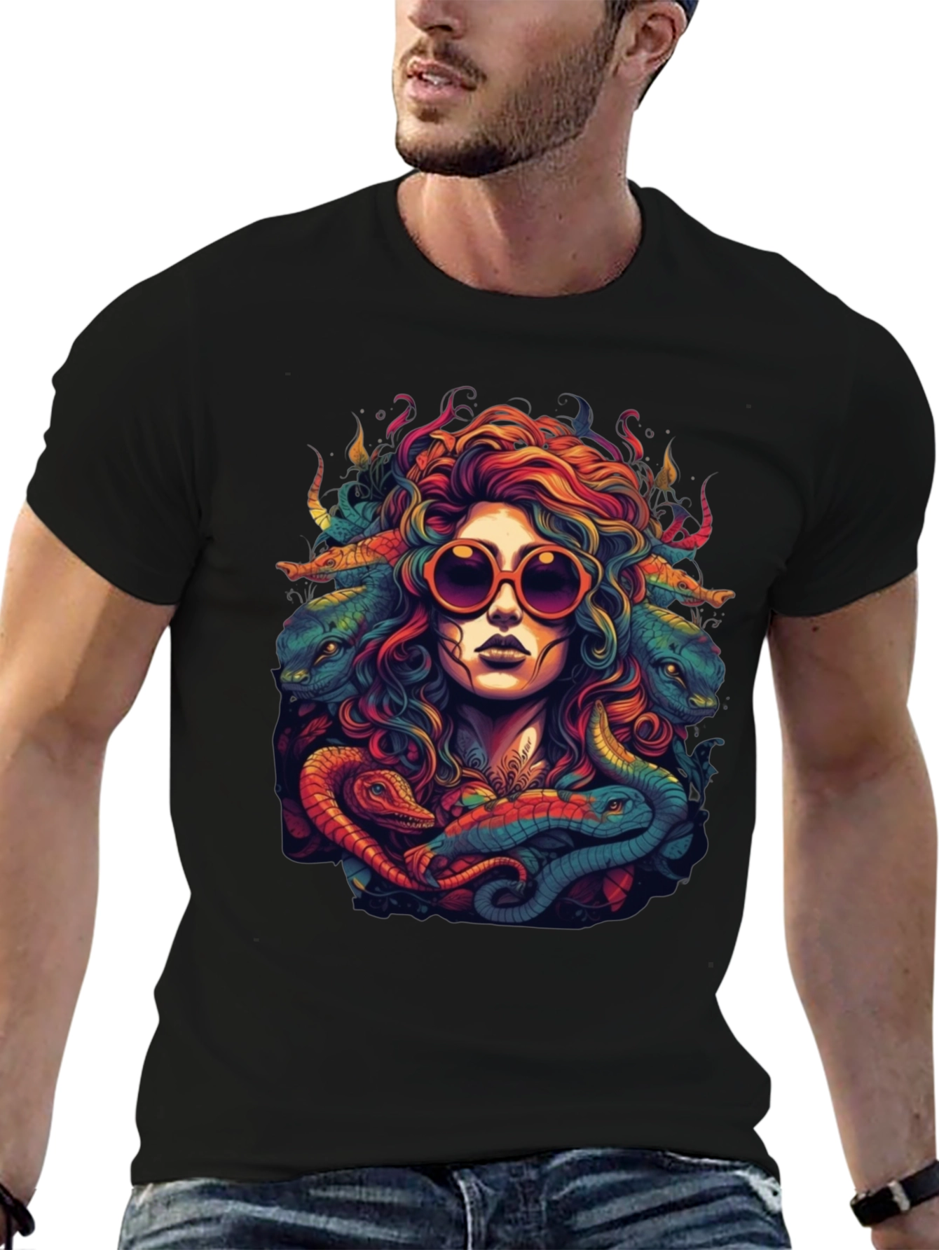 Medusa Graphic Tee - Retro Style