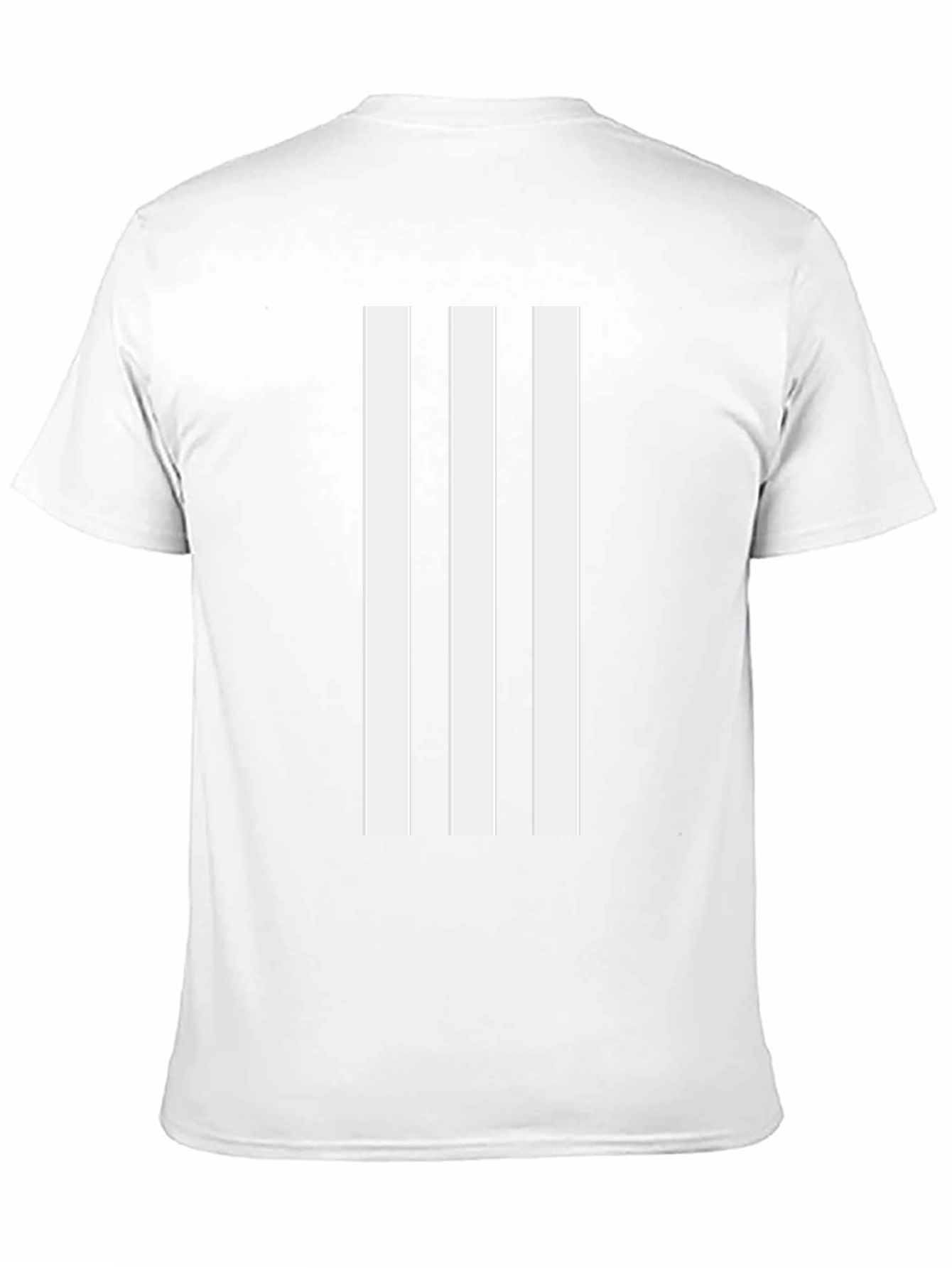 Mens Black Tee with White Stripes