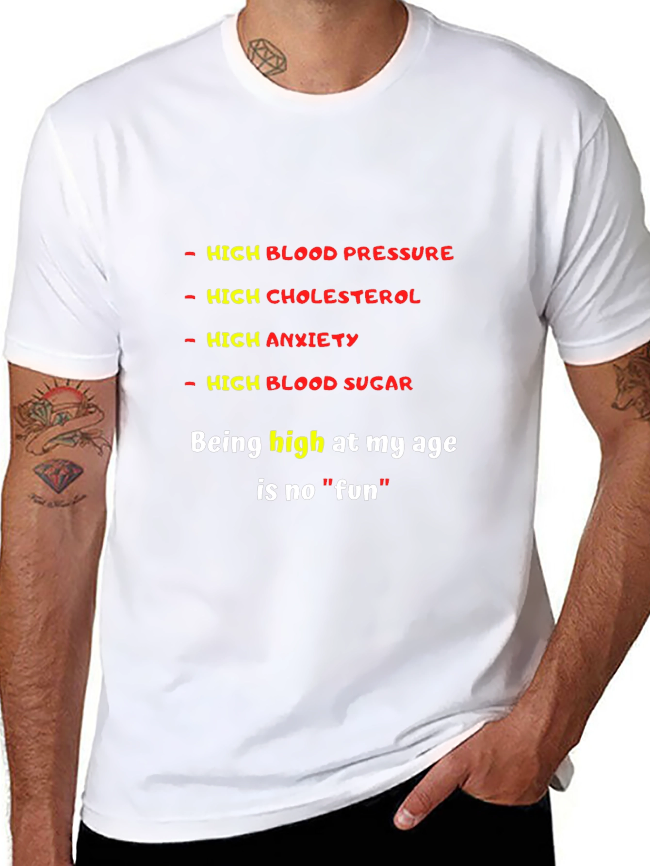 Funny High Medical Condition Graphic T-Shirt