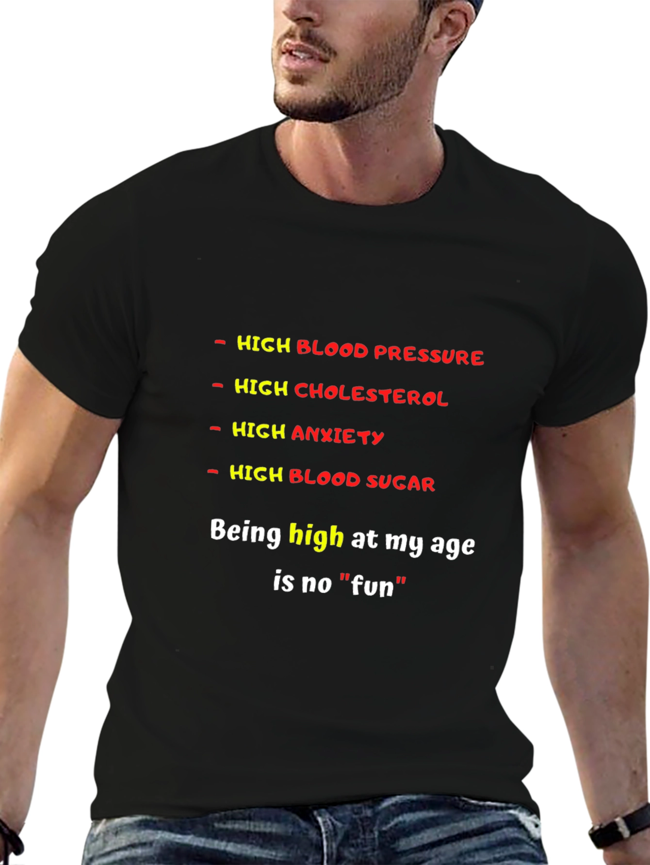 Funny High Medical Condition Graphic T-Shirt