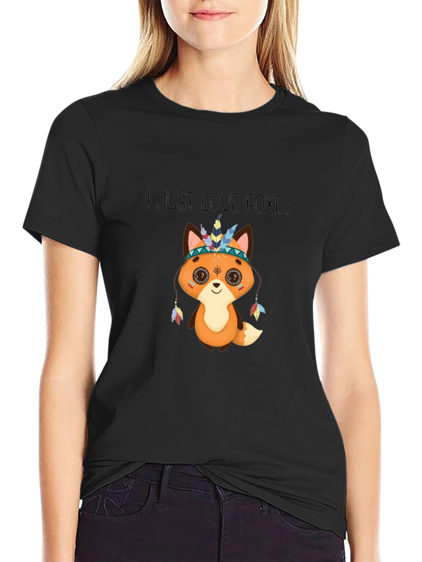 Cute Fox T-Shirt - I Just Love Foxes Design