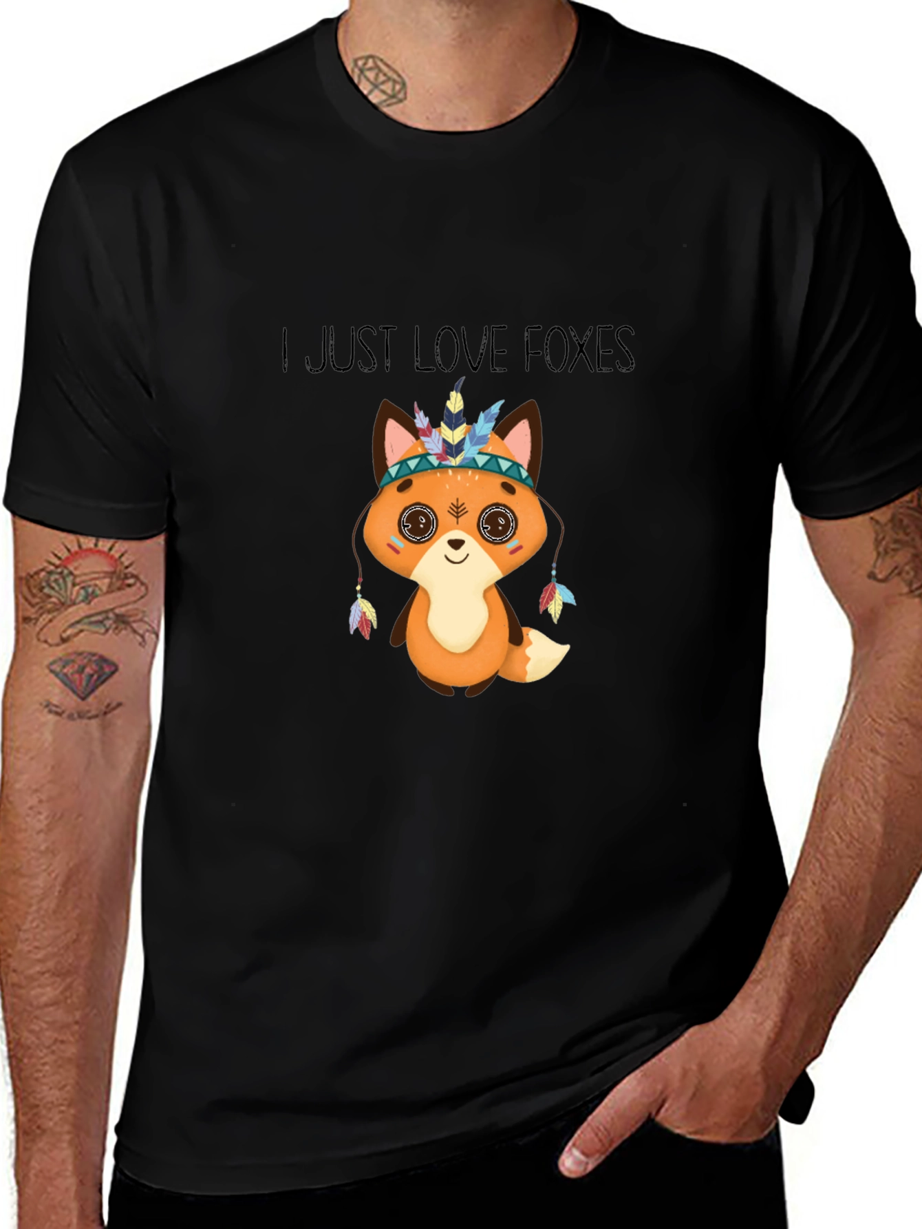 Cute Fox T-Shirt - I Just Love Foxes Design
