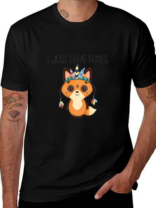 Cute Fox T-Shirt - I Just Love Foxes Design