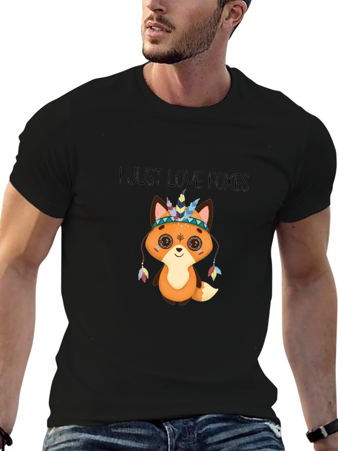 Cute Fox T-Shirt - I Just Love Foxes Design