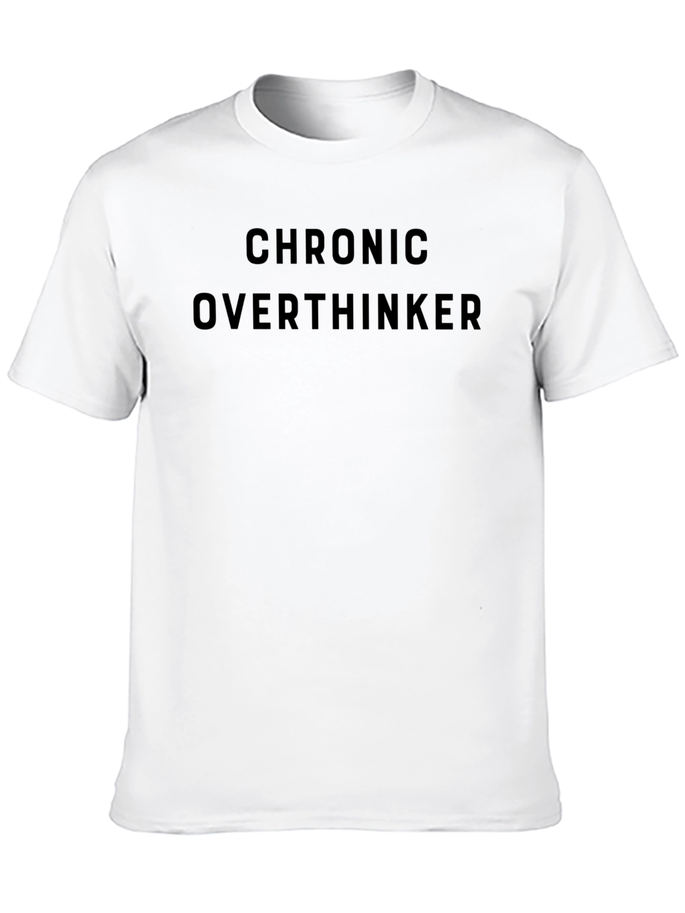 Chronic Overthinker Black T-Shirt