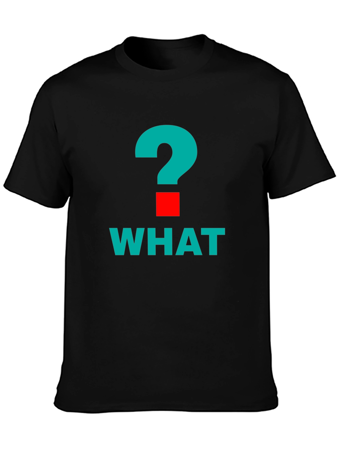 What? Graphic Tee - Bold Question Mark Design