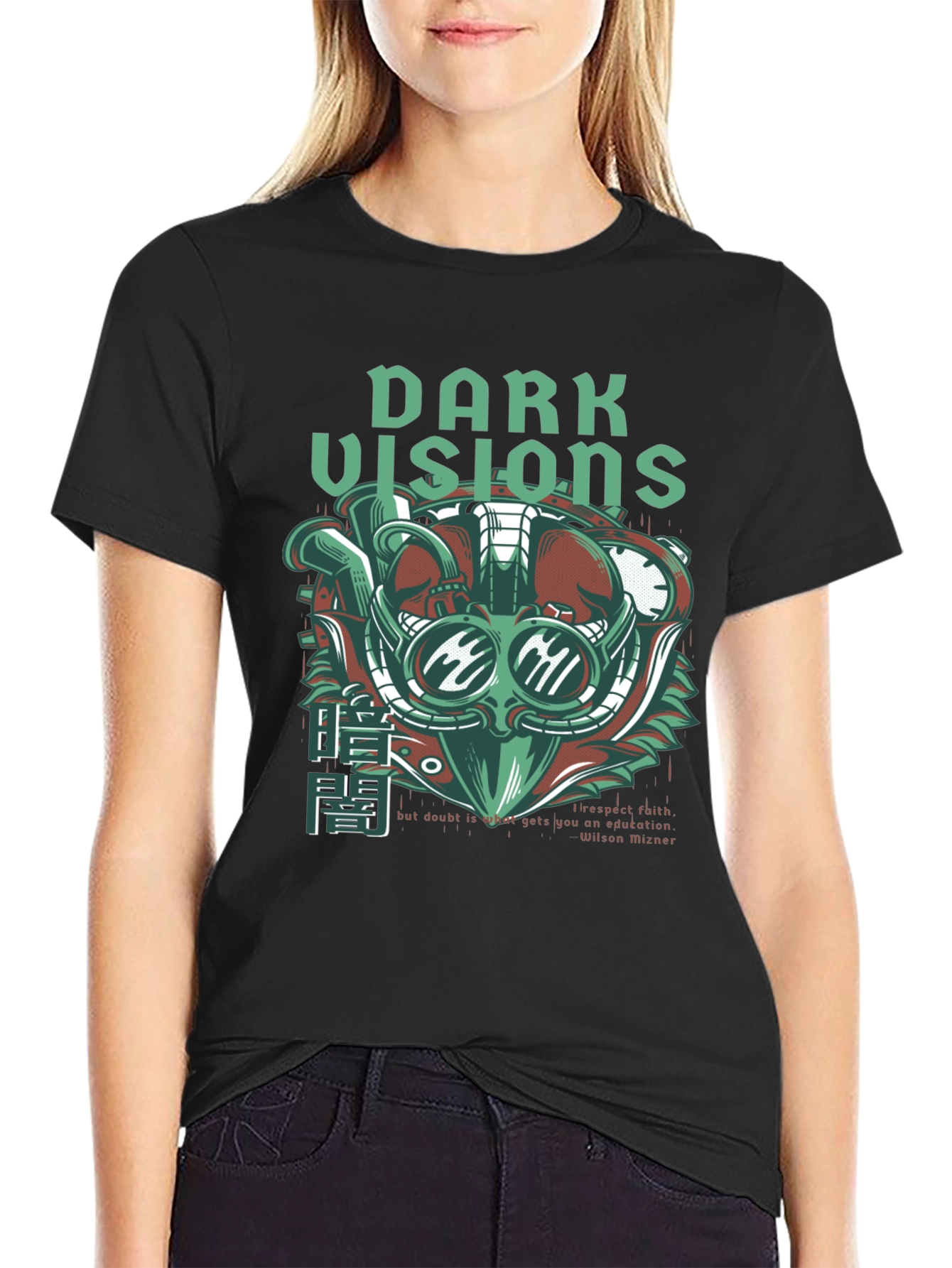 Dark Visions Graphic Print Mens T-Shirt