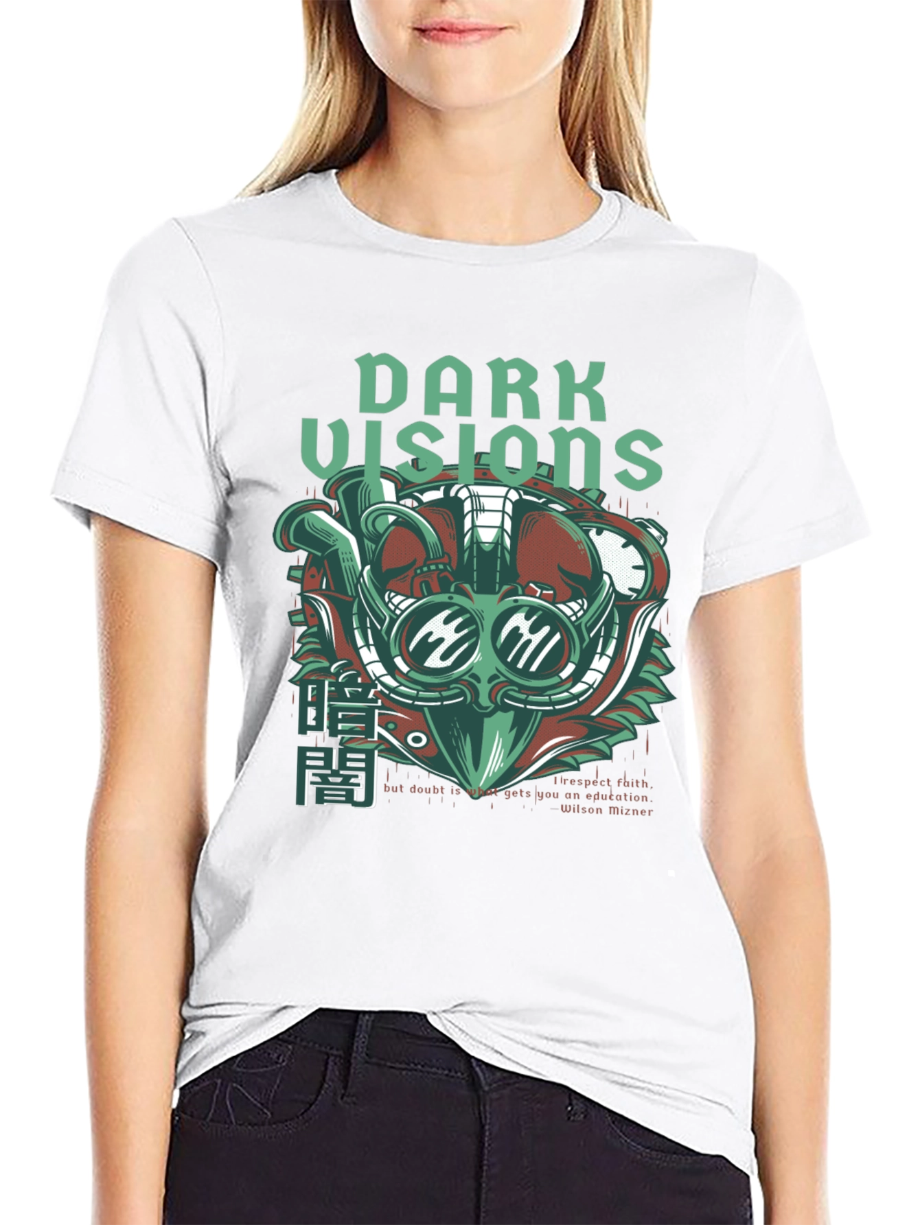 Dark Visions Graphic Print Mens T-Shirt