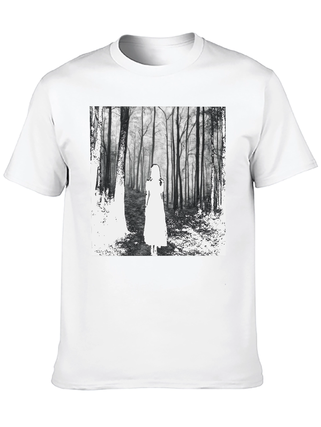 Mystic Forest Graphic Tee - Black Unisex T-Shirt