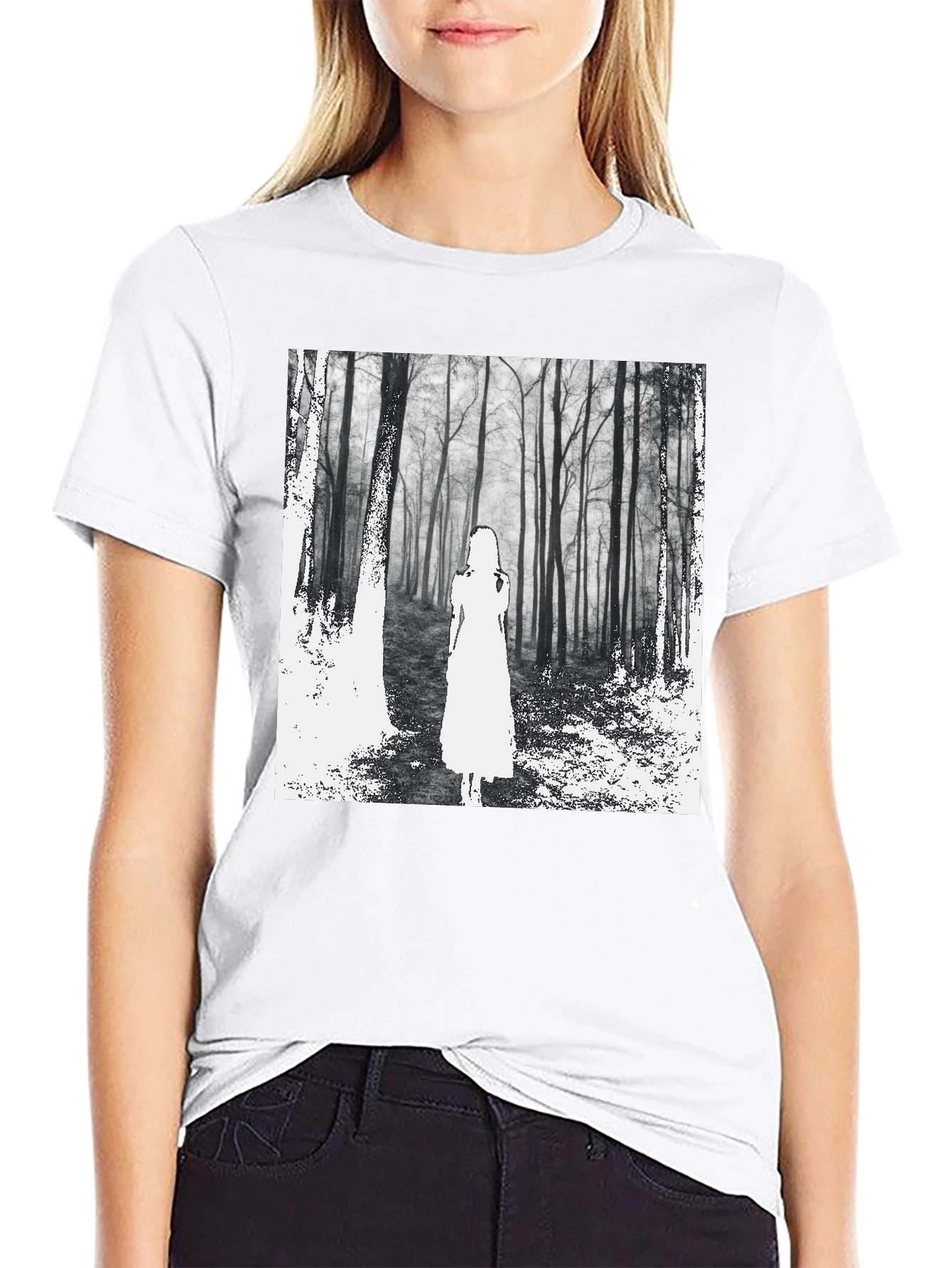 Mystic Forest Graphic Tee - Black Unisex T-Shirt