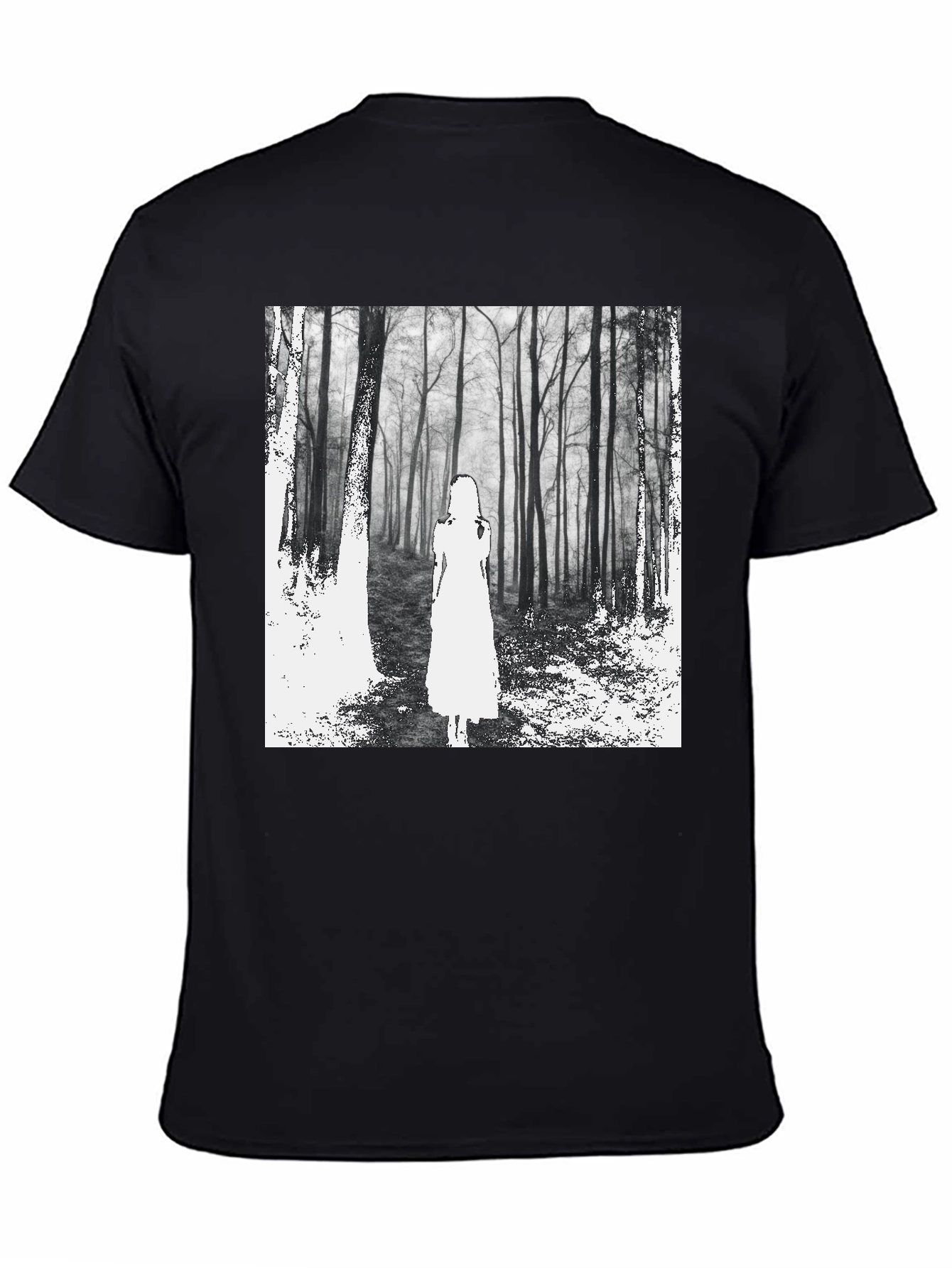 Mystic Forest Graphic Tee - Black Unisex T-Shirt