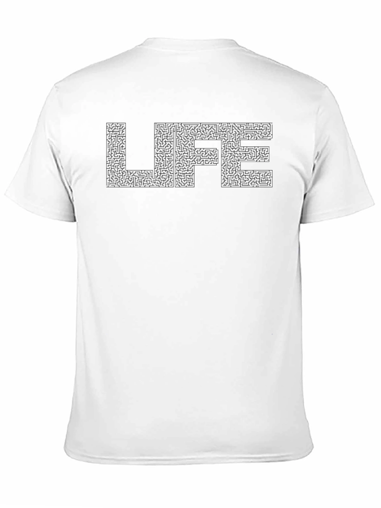 Life Maze T-Shirt - Black Crew Neck