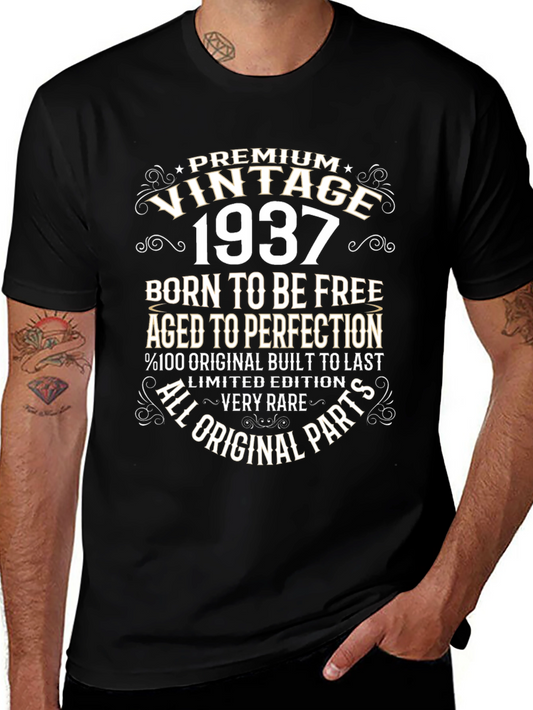Vintage 1937 T-Shirt: Born to be Free Aged to Perfection