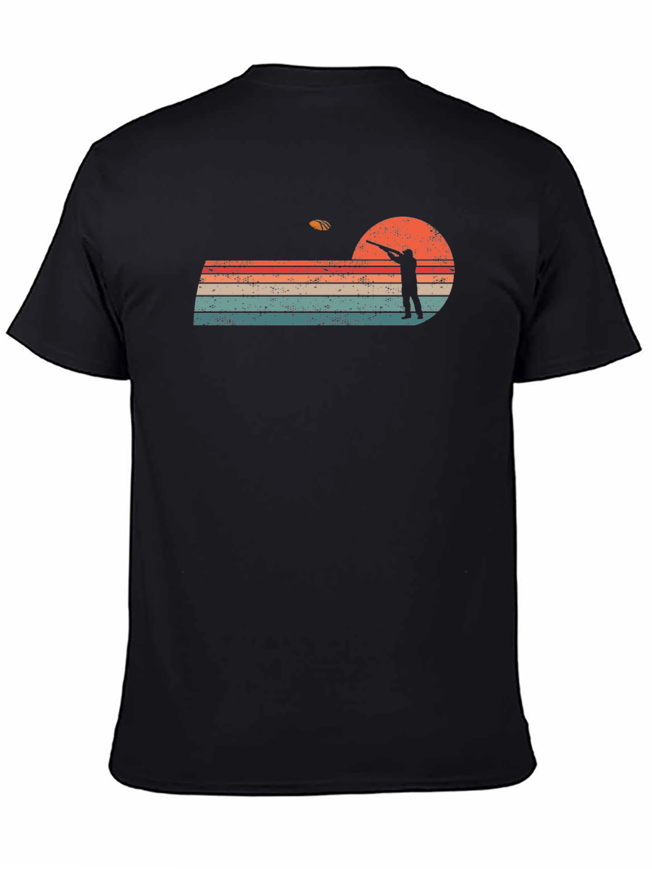 Retro Sunset Skeet Shooting Graphic Tee