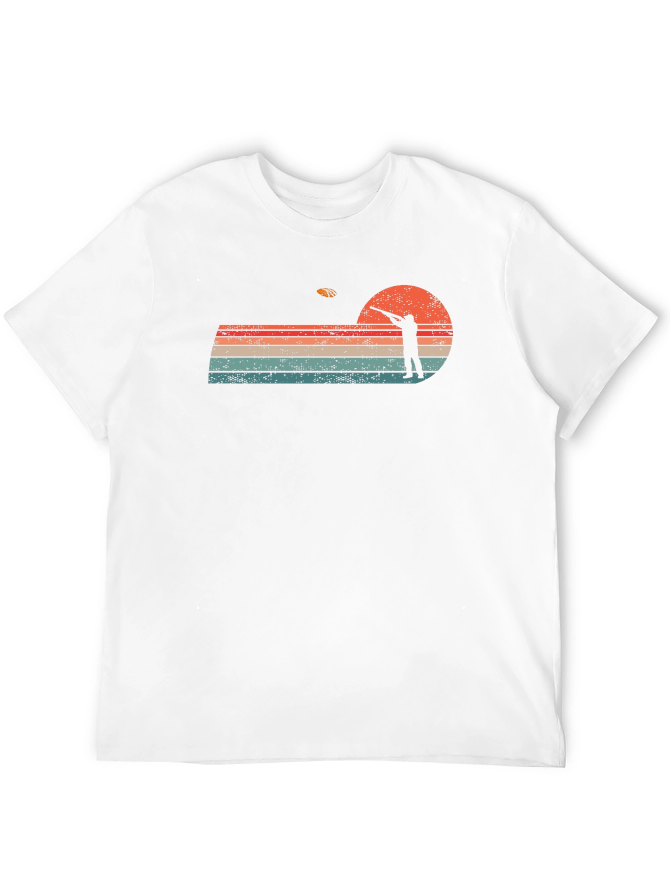 Retro Sunset Skeet Shooting Graphic Tee