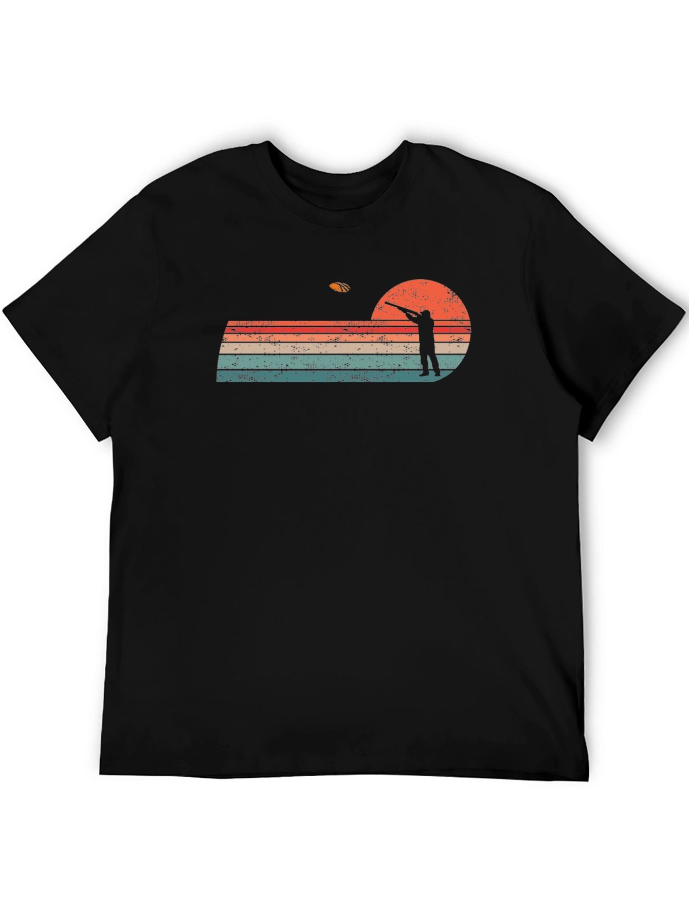 Retro Sunset Skeet Shooting Graphic Tee