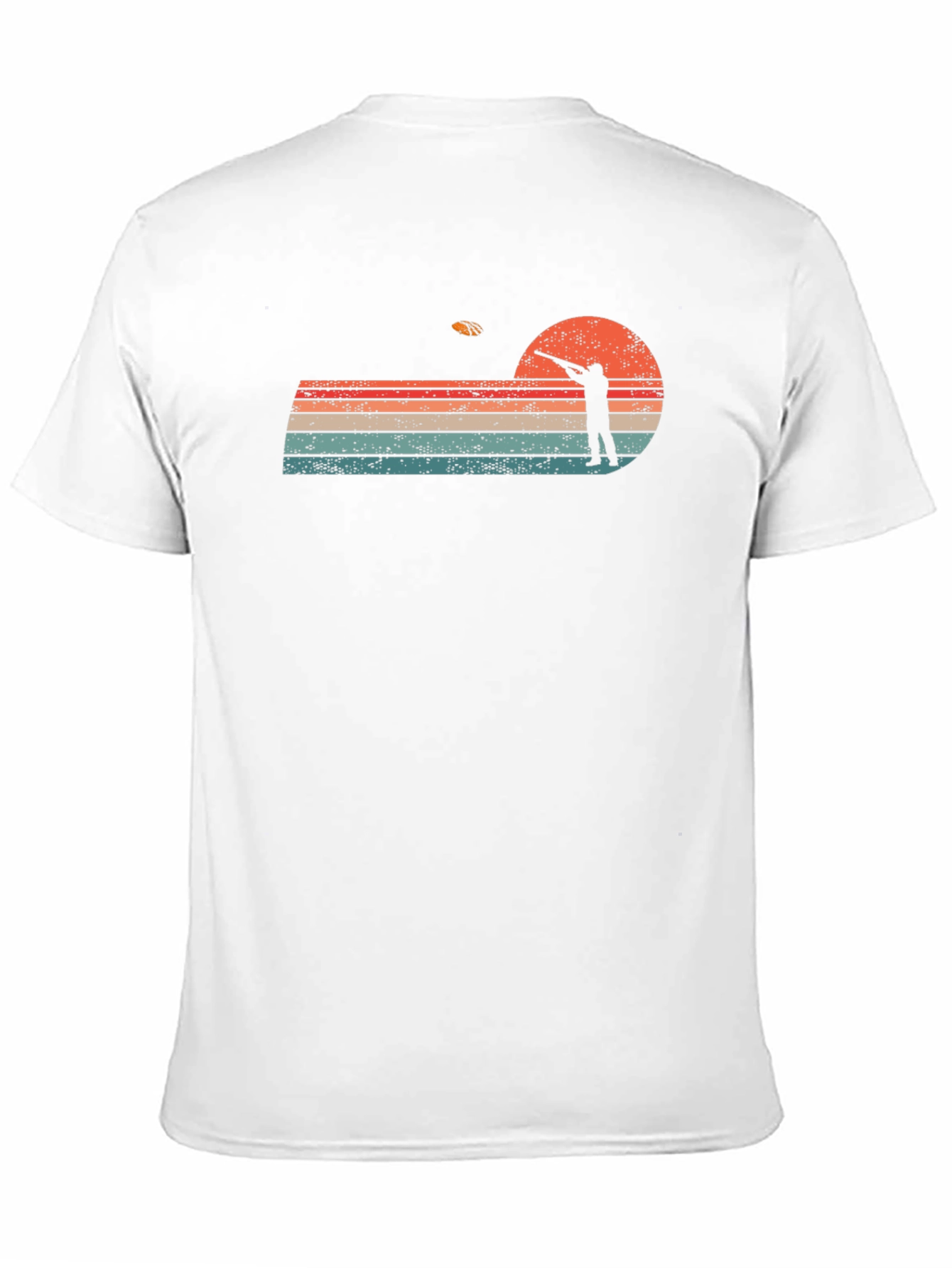 Retro Sunset Skeet Shooting Graphic Tee