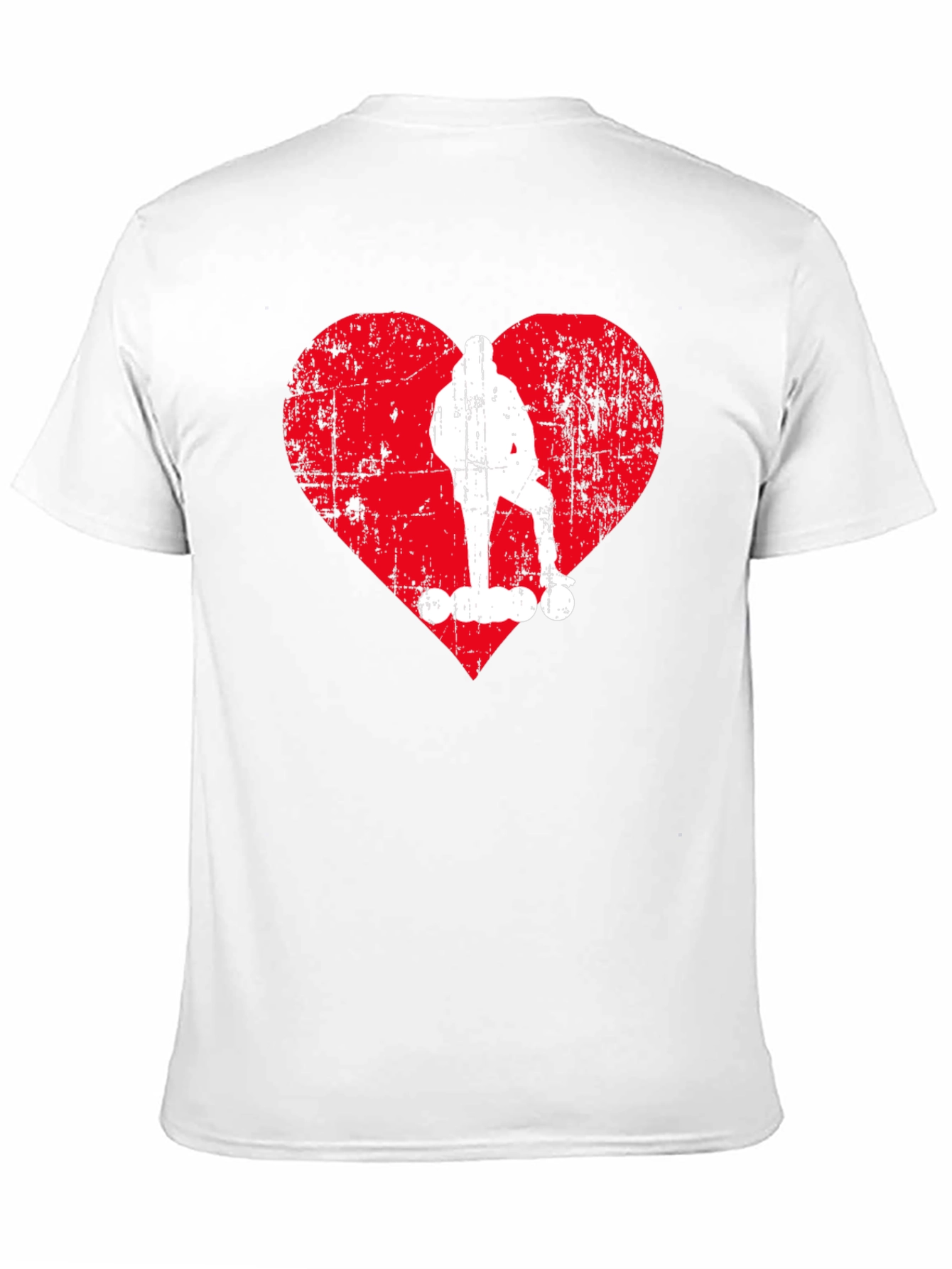 Skater Heart Graphic T-Shirt - Cool Casual Tee