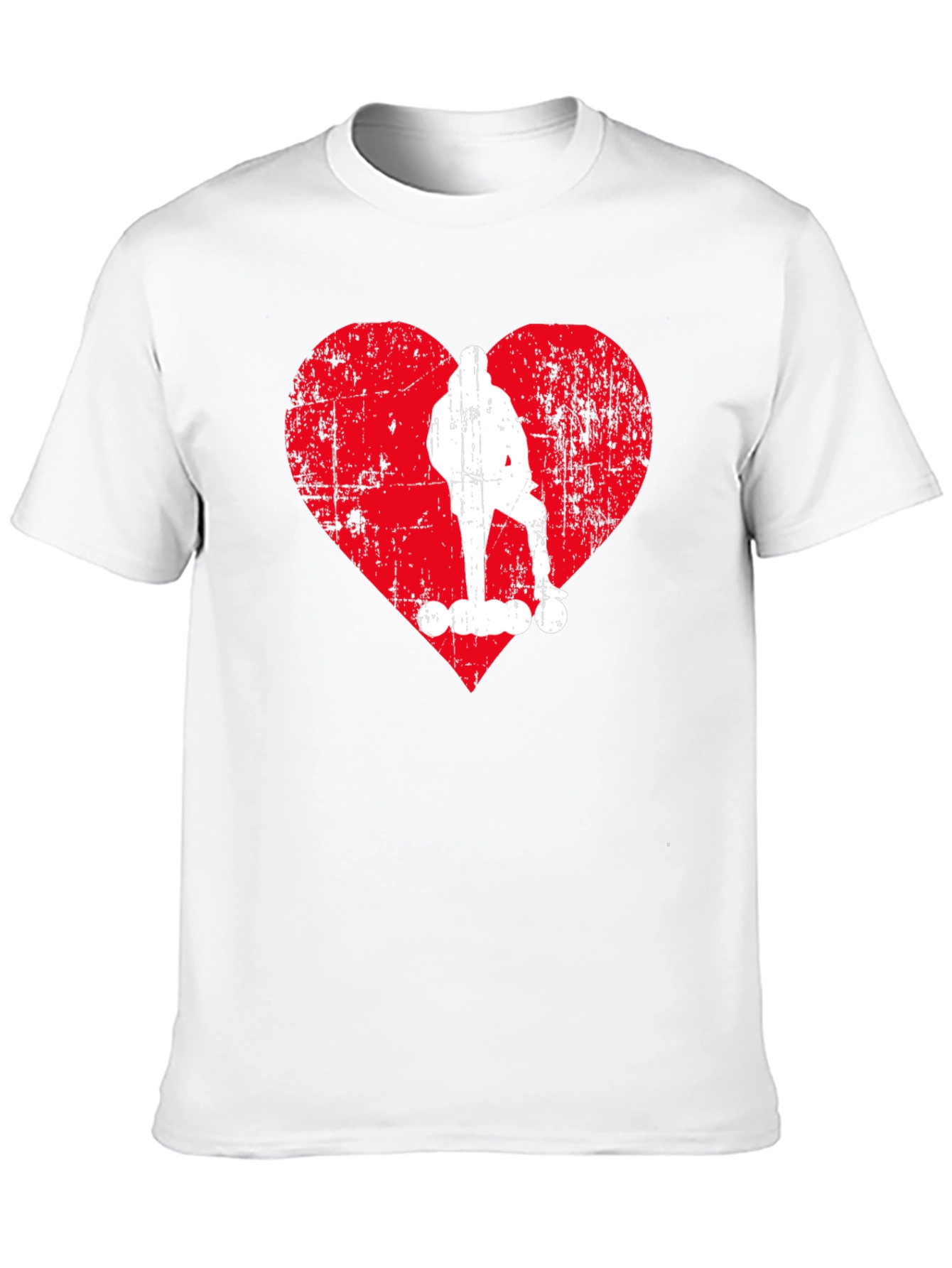 Skater Heart Graphic T-Shirt - Cool Casual Tee