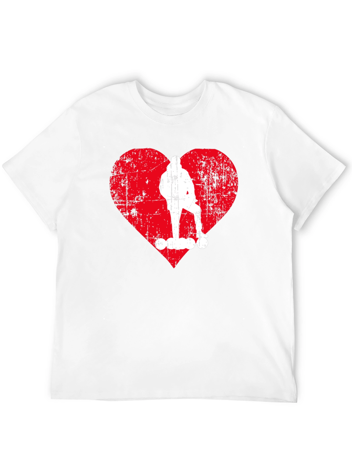 Skater Heart Graphic T-Shirt - Cool Casual Tee