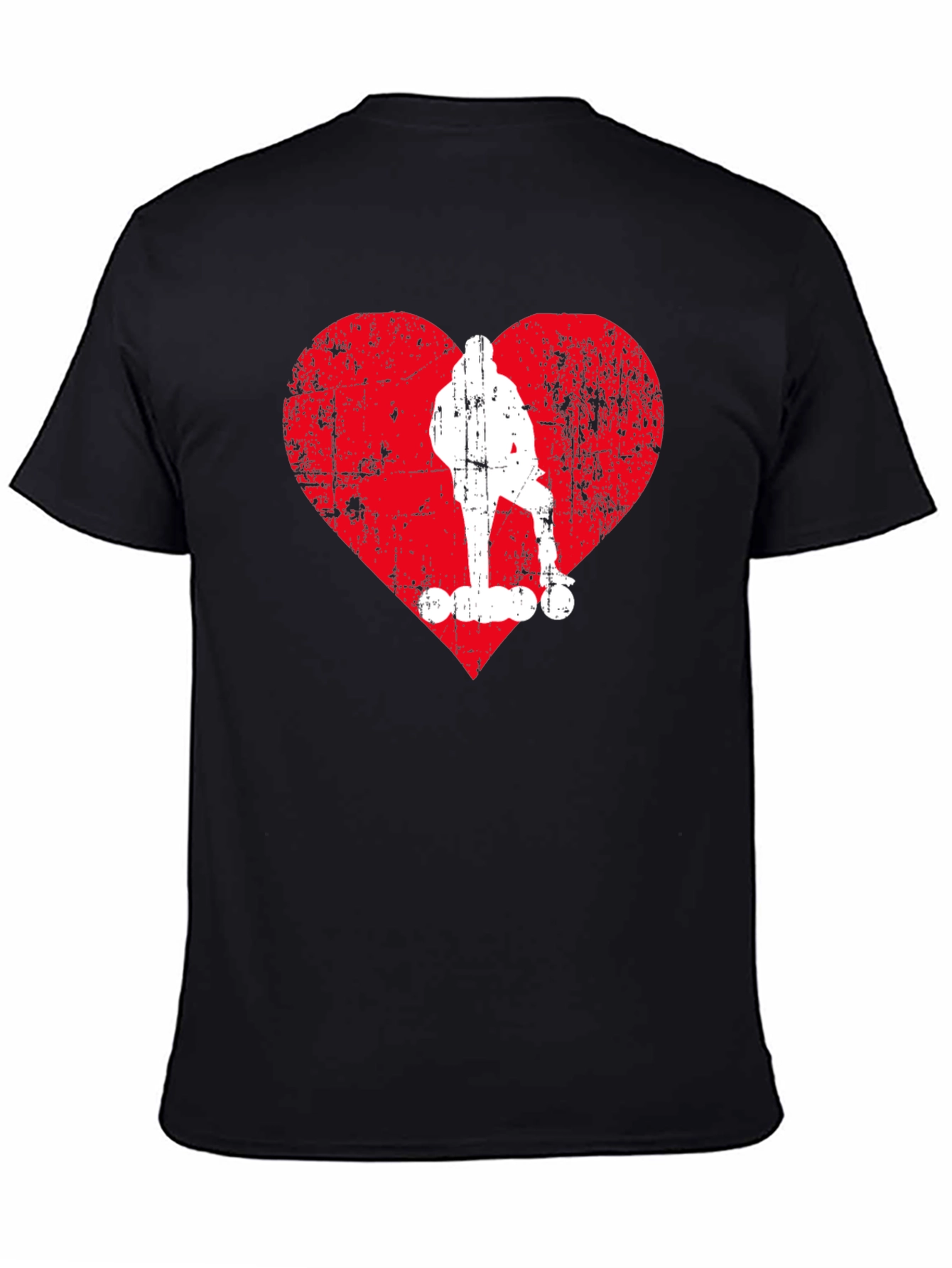 Skater Heart Graphic T-Shirt - Cool Casual Tee