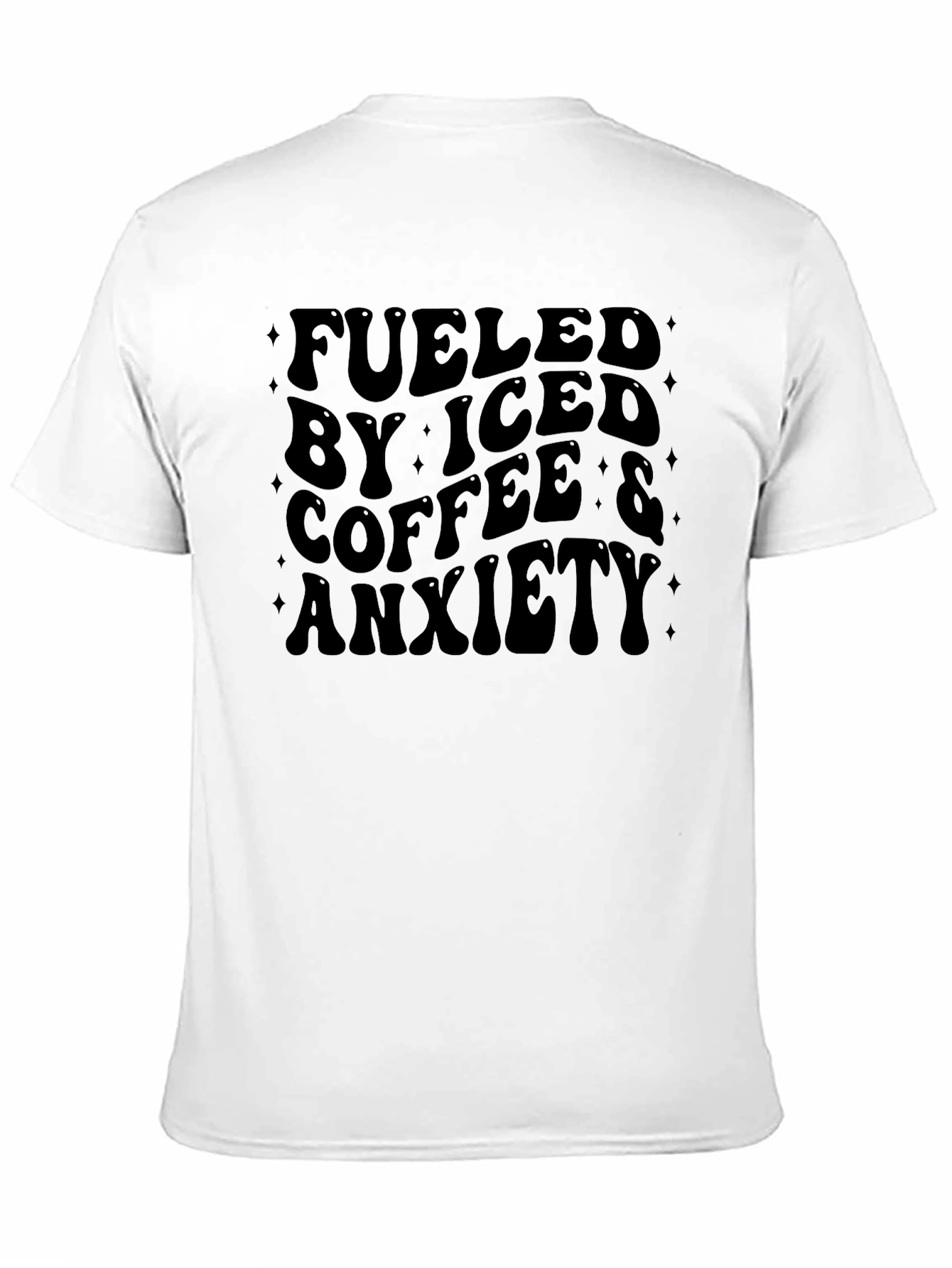 Fueled By Iced Coffee & Anxiety Graphic T-Shirt