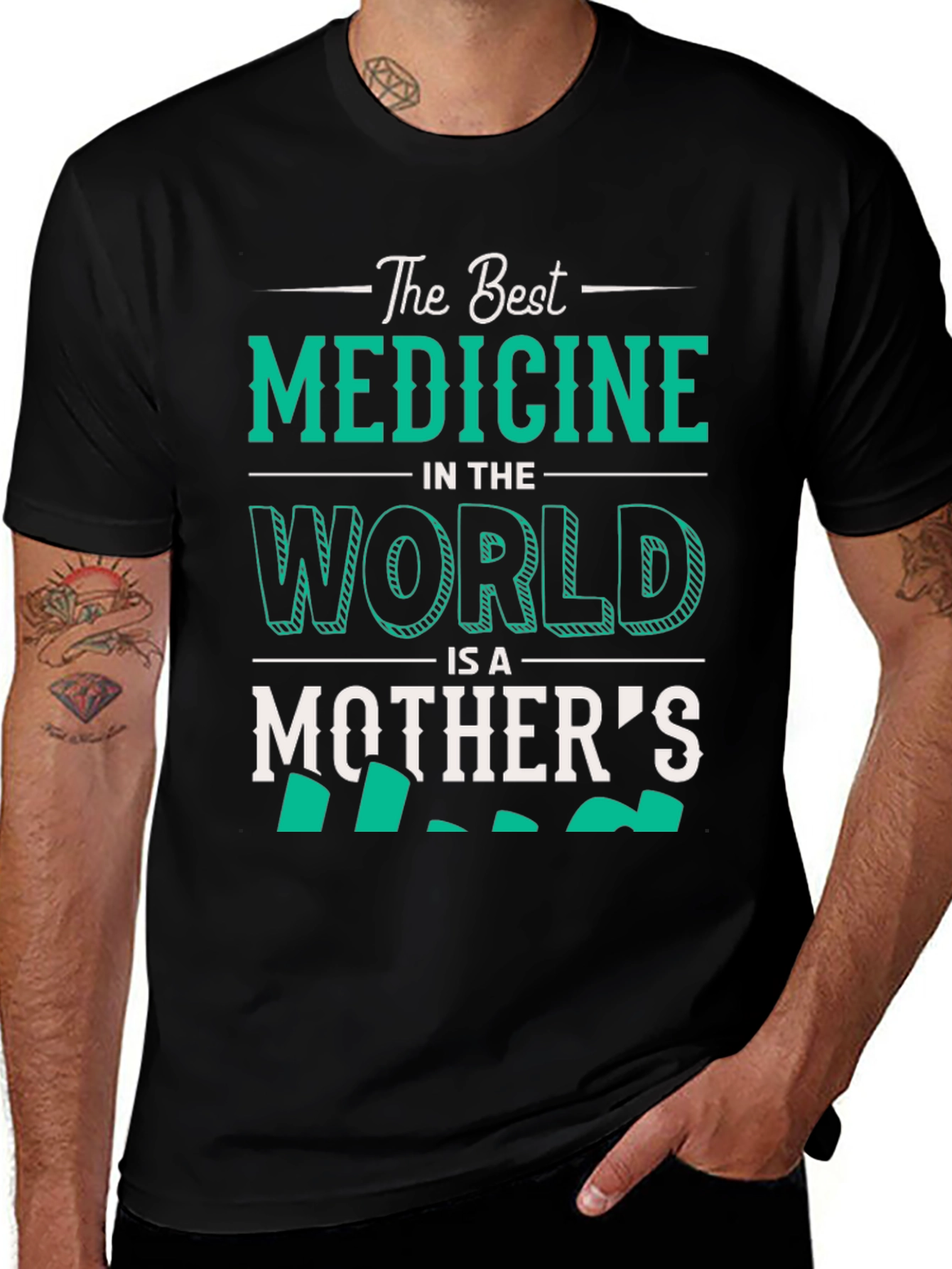 Best Medicine Mothers Love Graphic T-Shirt