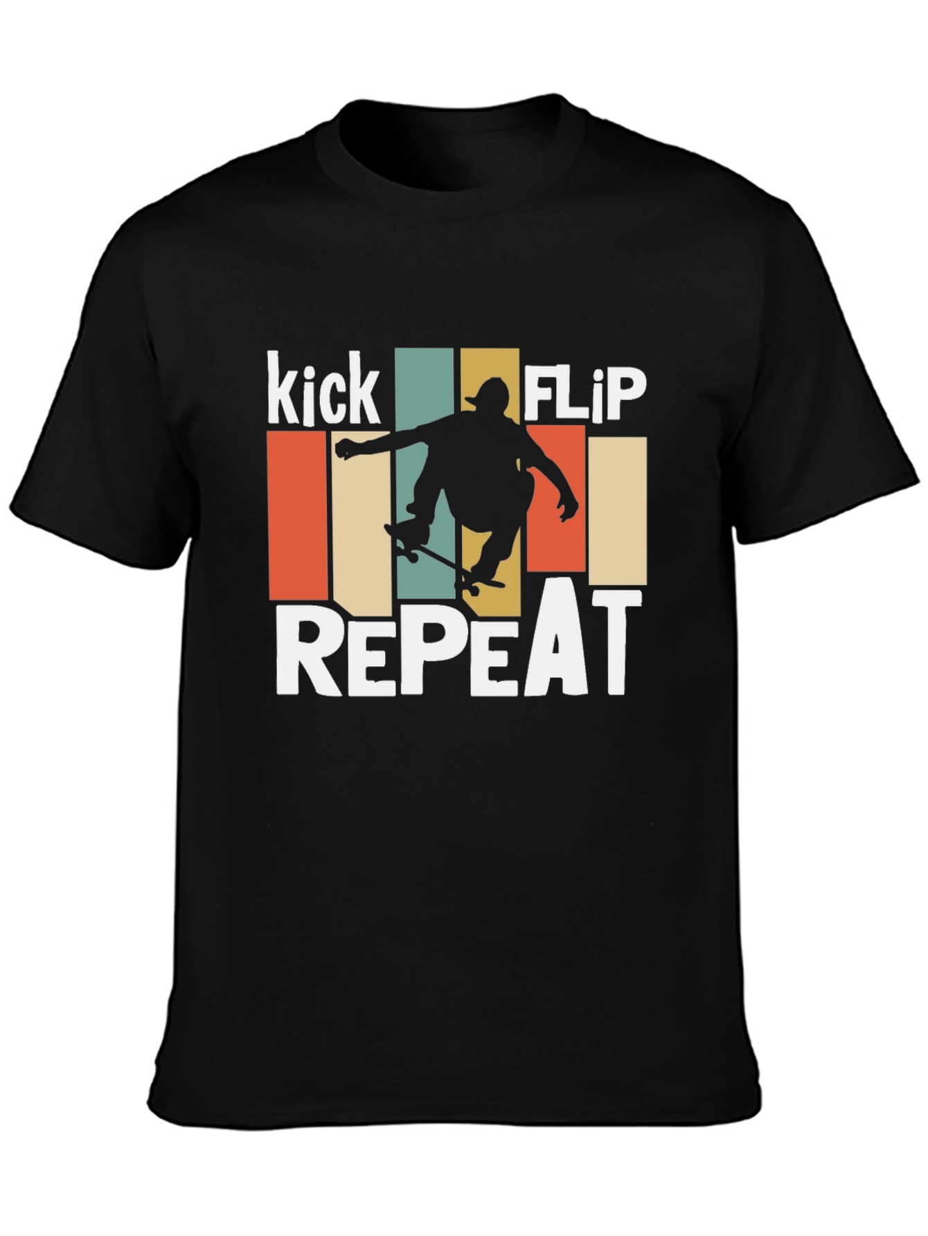 Kick Flip Repeat Skater Graphic T-Shirt
