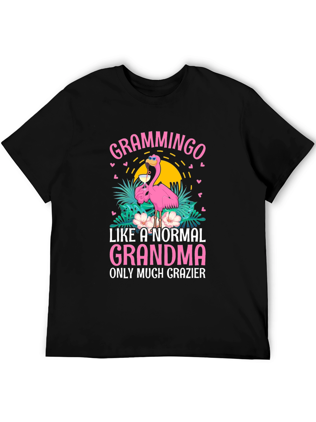 Grammingo Grandma T-Shirt Funny Flamingo Tee