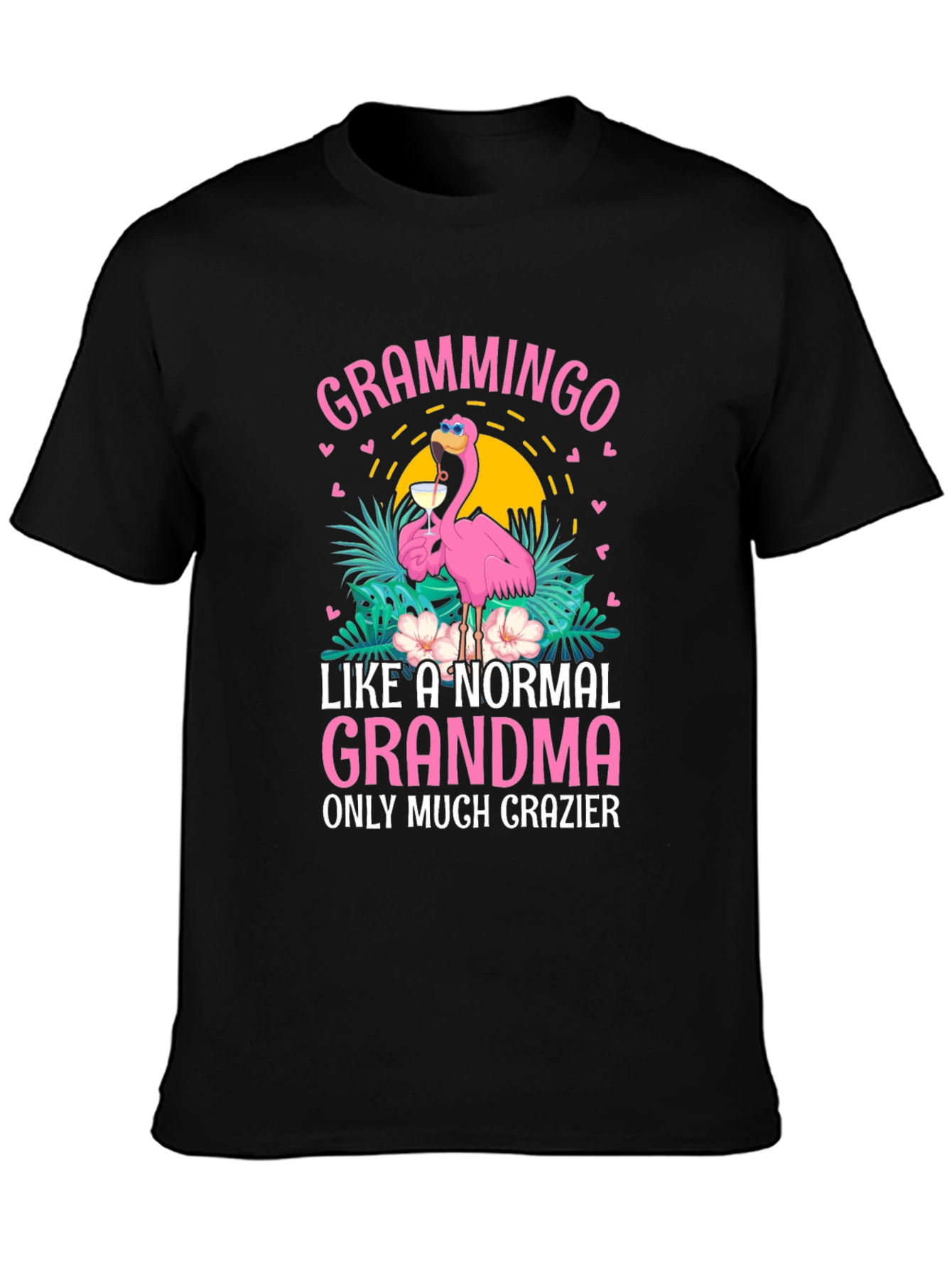Grammingo Grandma T-Shirt Funny Flamingo Tee