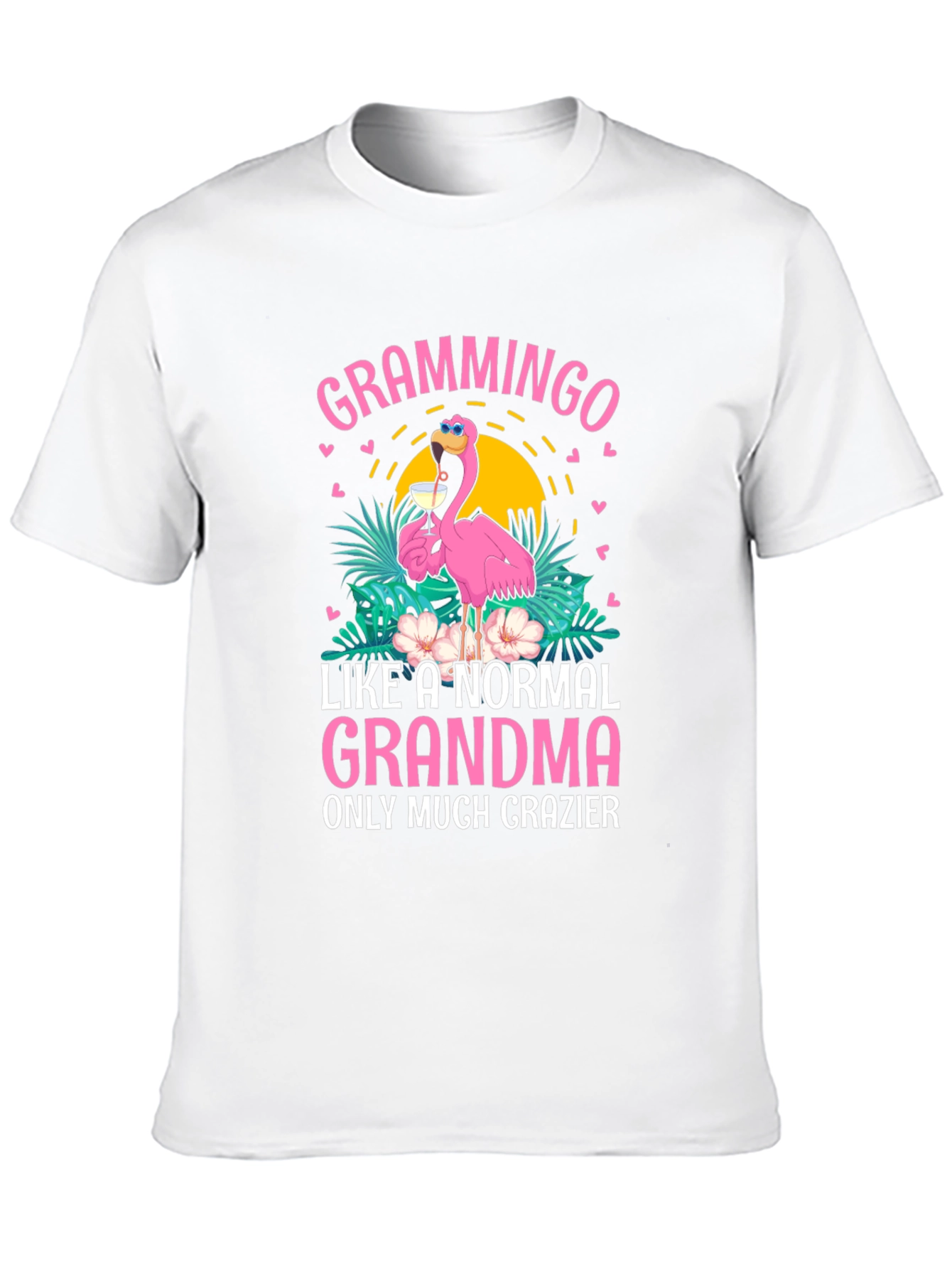 Grammingo Grandma T-Shirt Funny Flamingo Tee