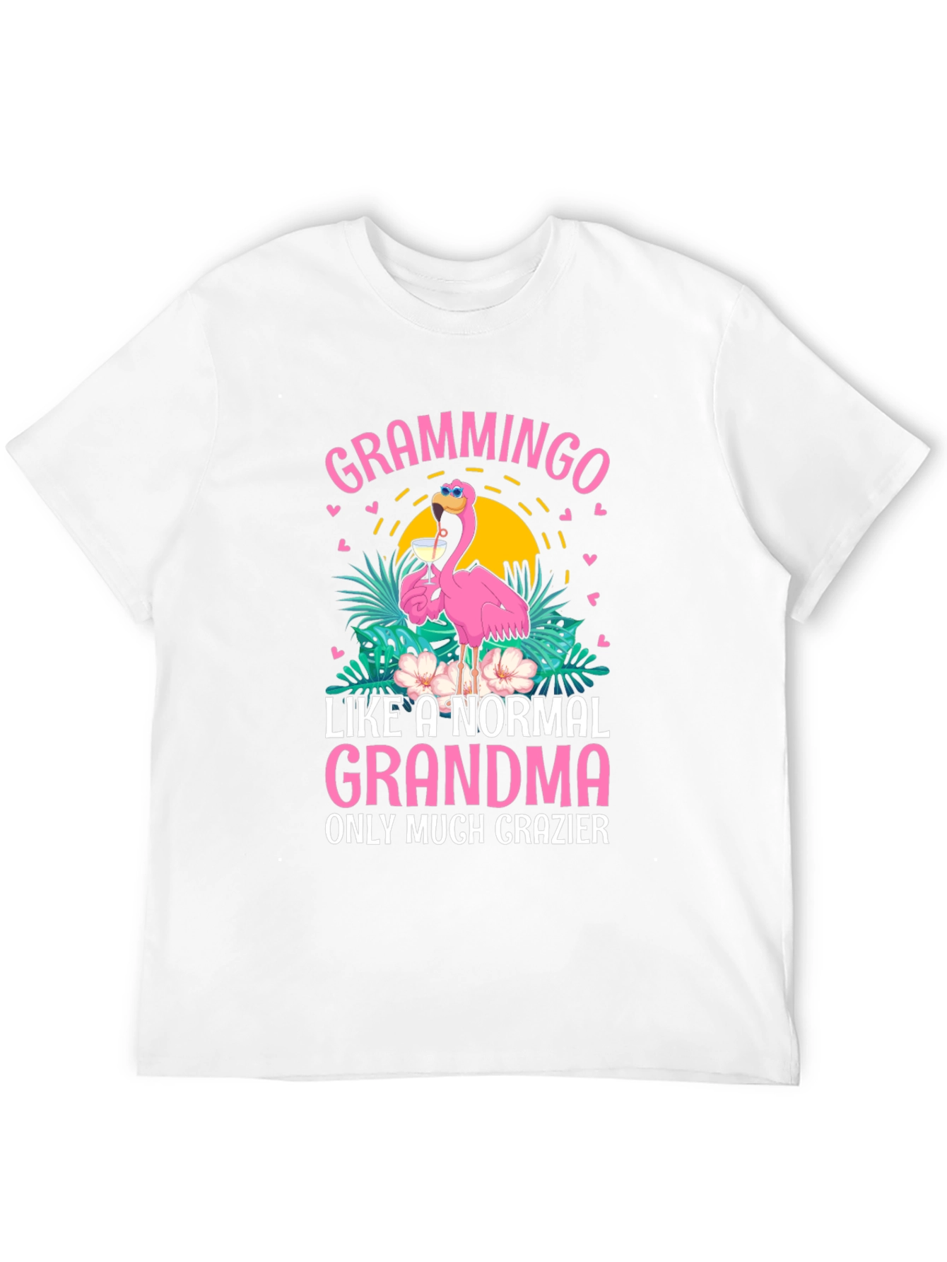 Grammingo Grandma T-Shirt Funny Flamingo Tee