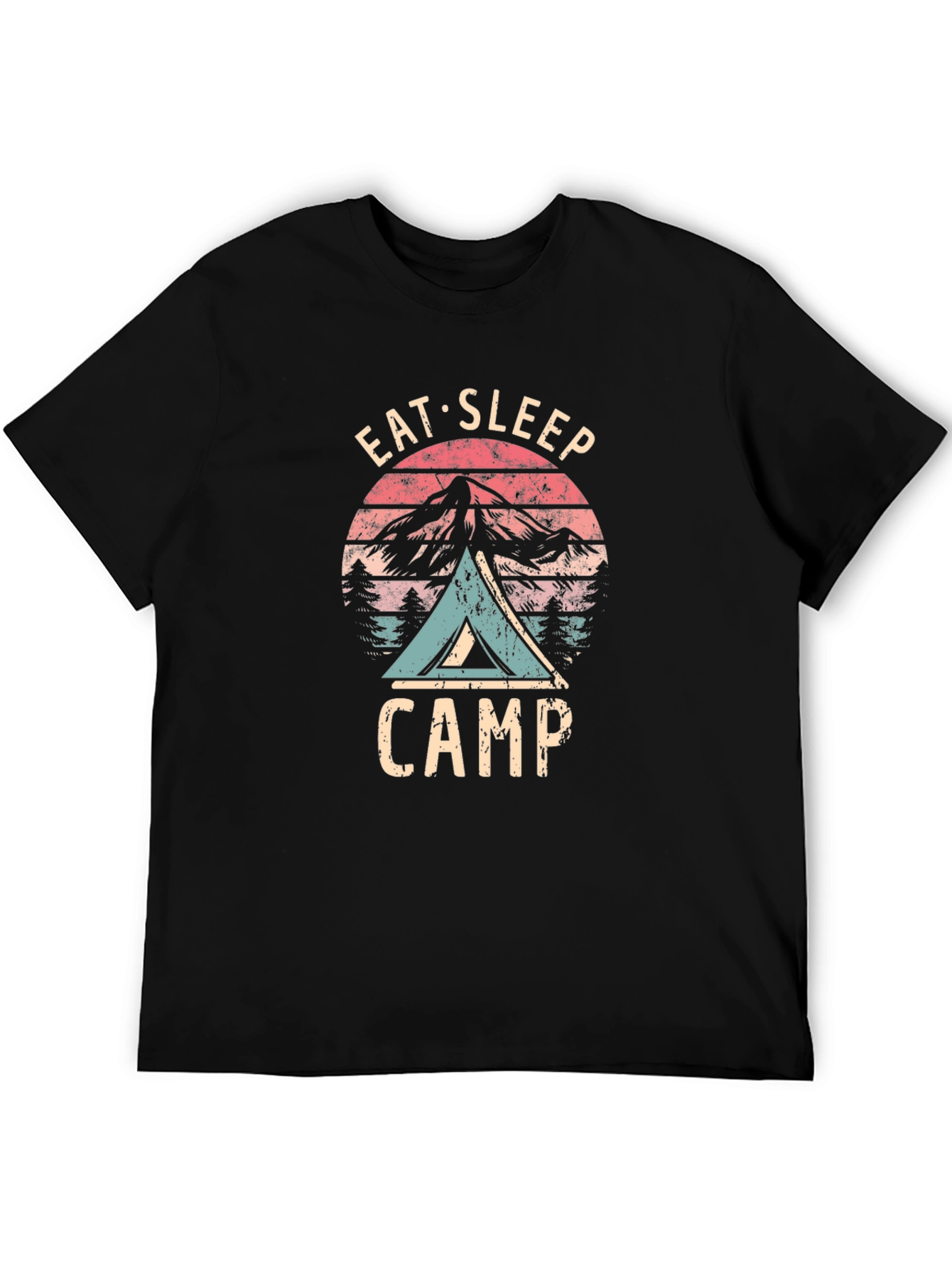 Eat Sleep Camp Graphic Tee - Outdoors Adventure