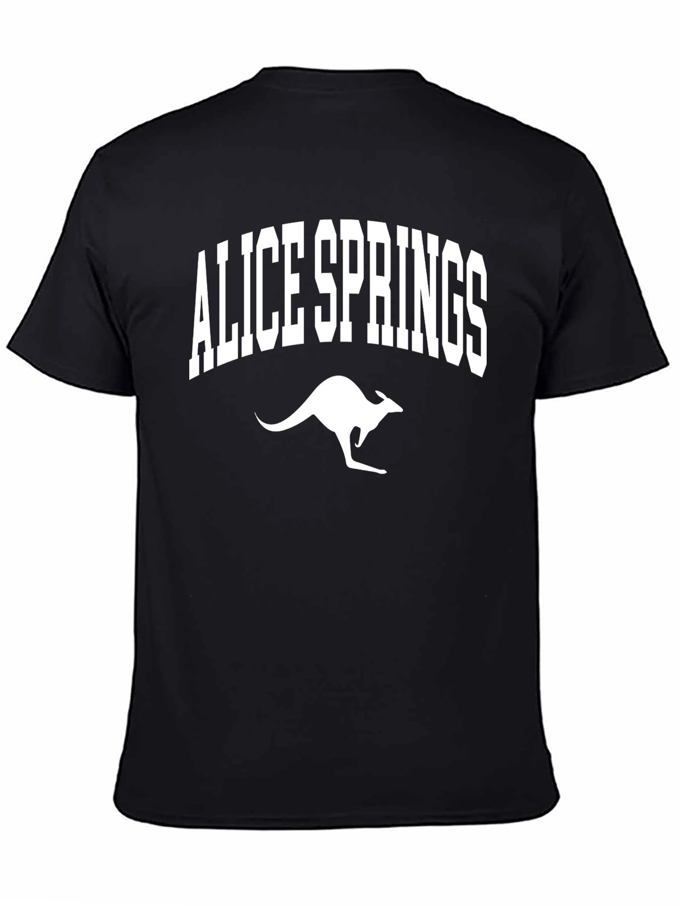 Alice Springs Kangaroo T-Shirt - Black