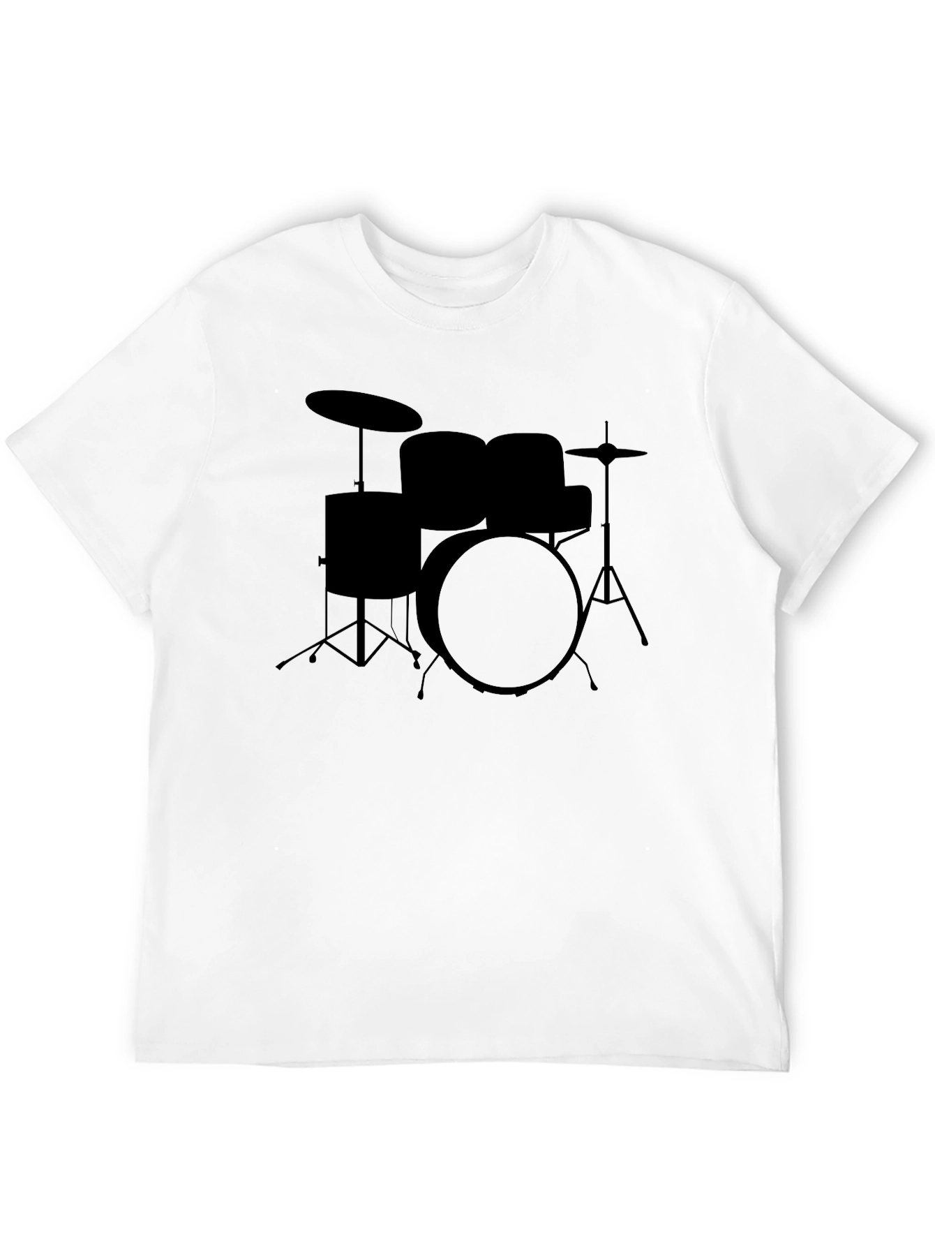 Drum Set Graphic Tee - Black T-Shirt