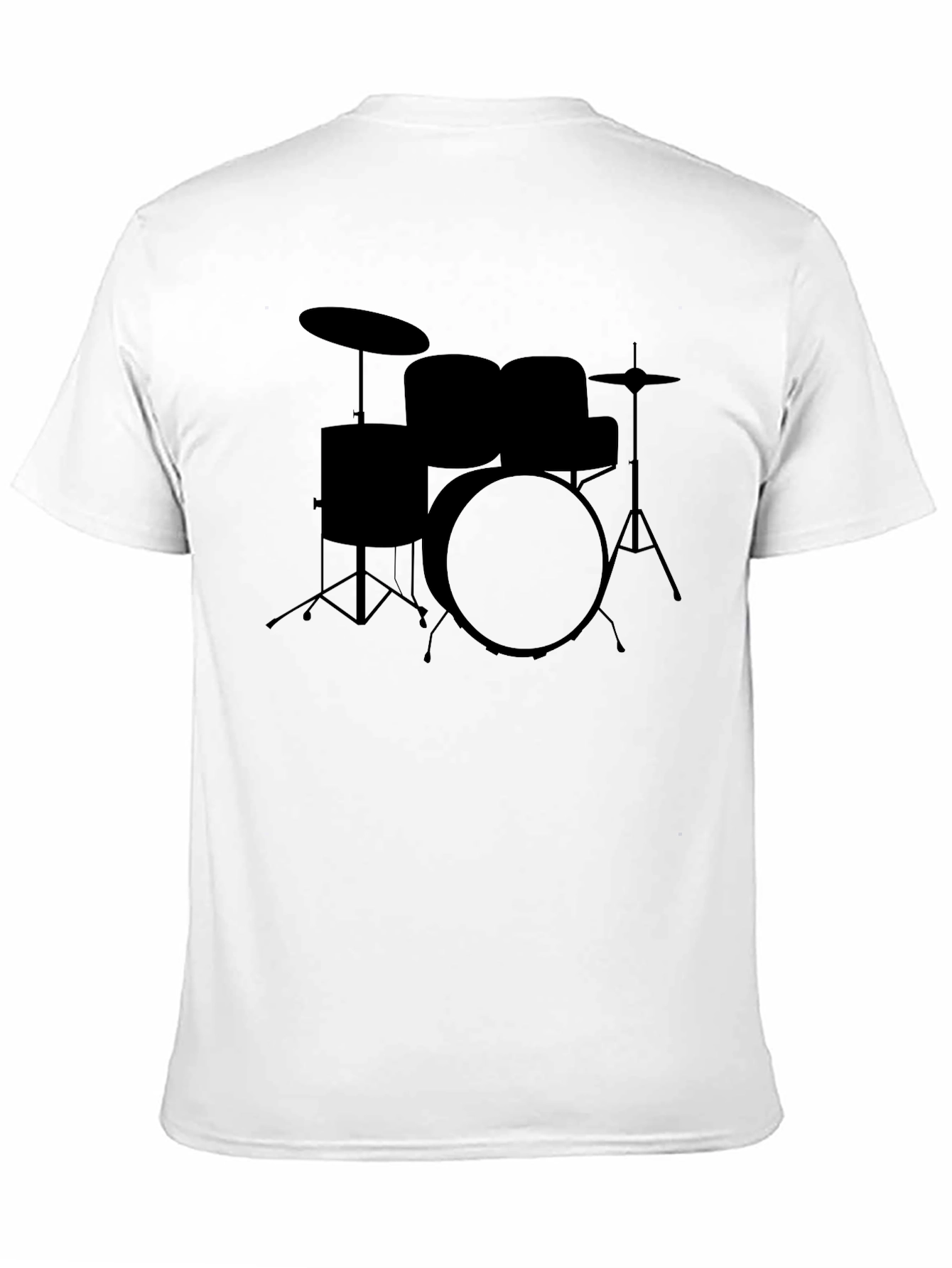 Drum Set Graphic Tee - Black T-Shirt